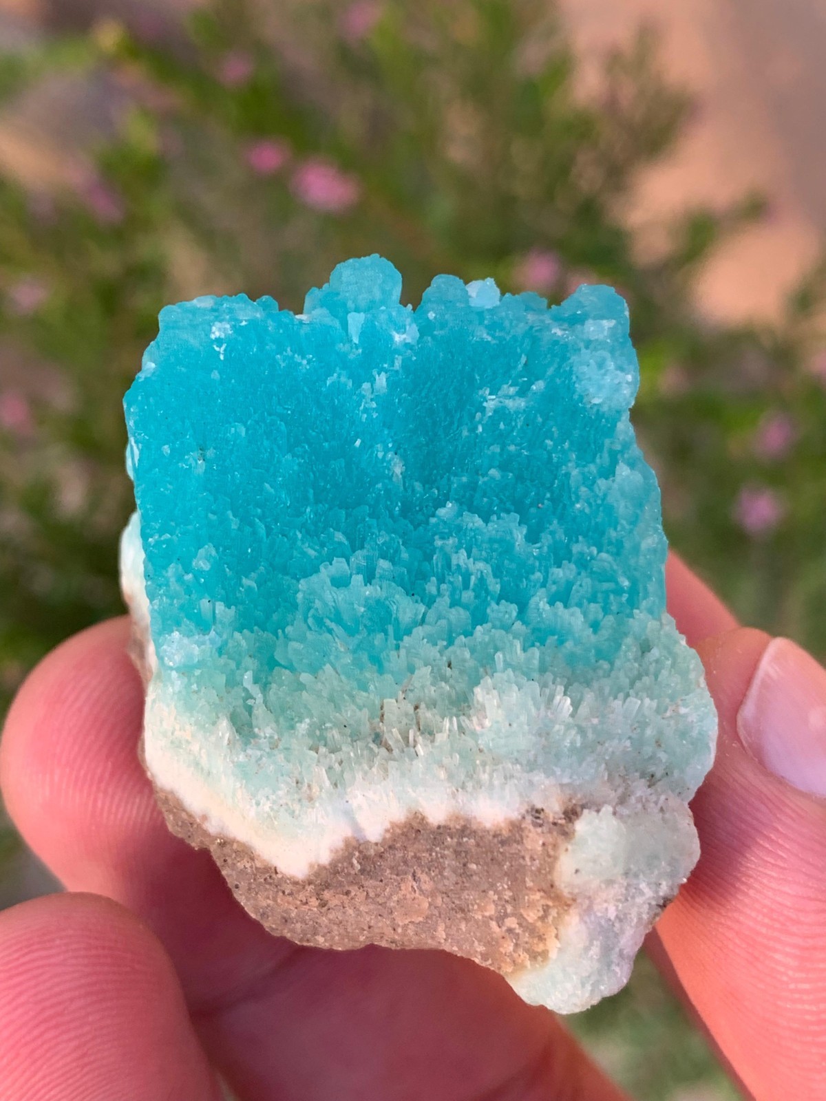 Deep Blue Smithsonite Raw Crystal from Afghanistan / 35 Grams