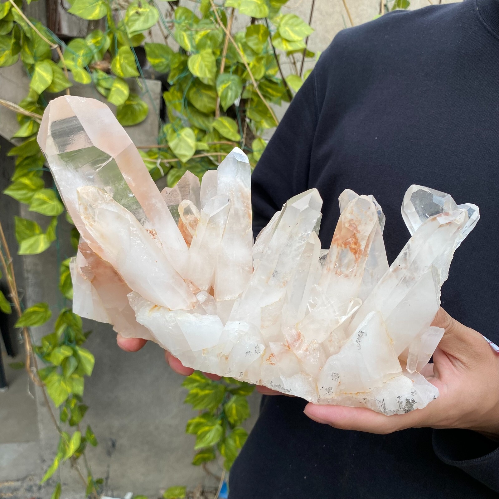 7.2lb Natural Clear White quart Crystal Cluster Raw Healing Specimen