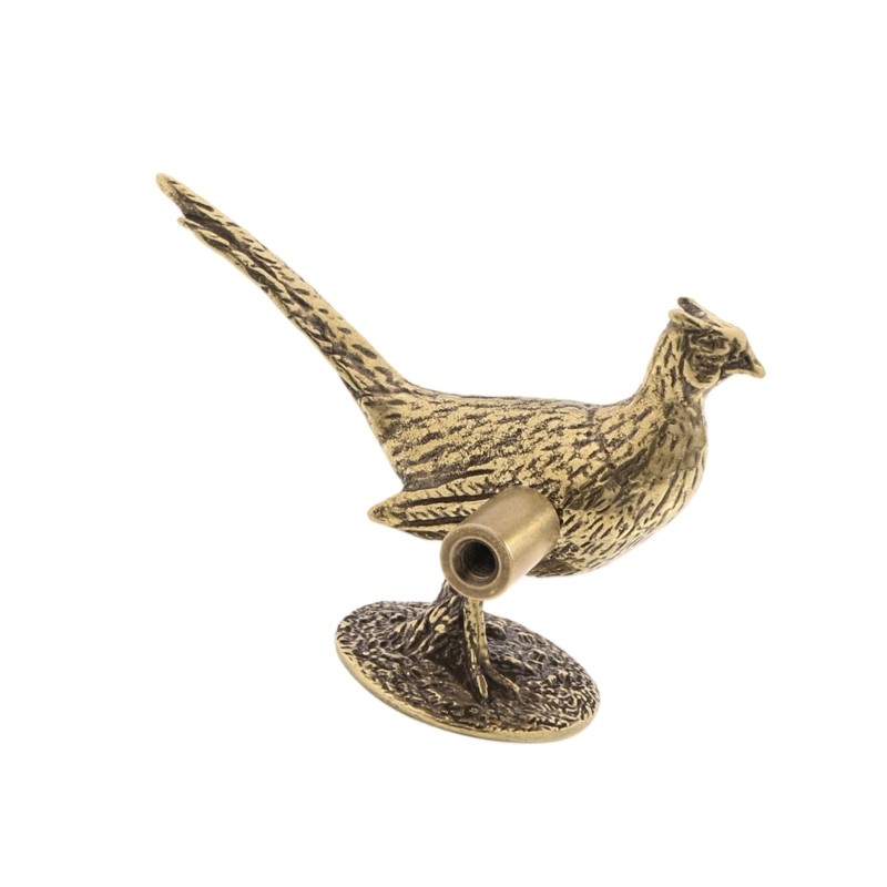Furniture Handle Long Tail Pheasant Pattern Traditional Chinese Cabinet Knob