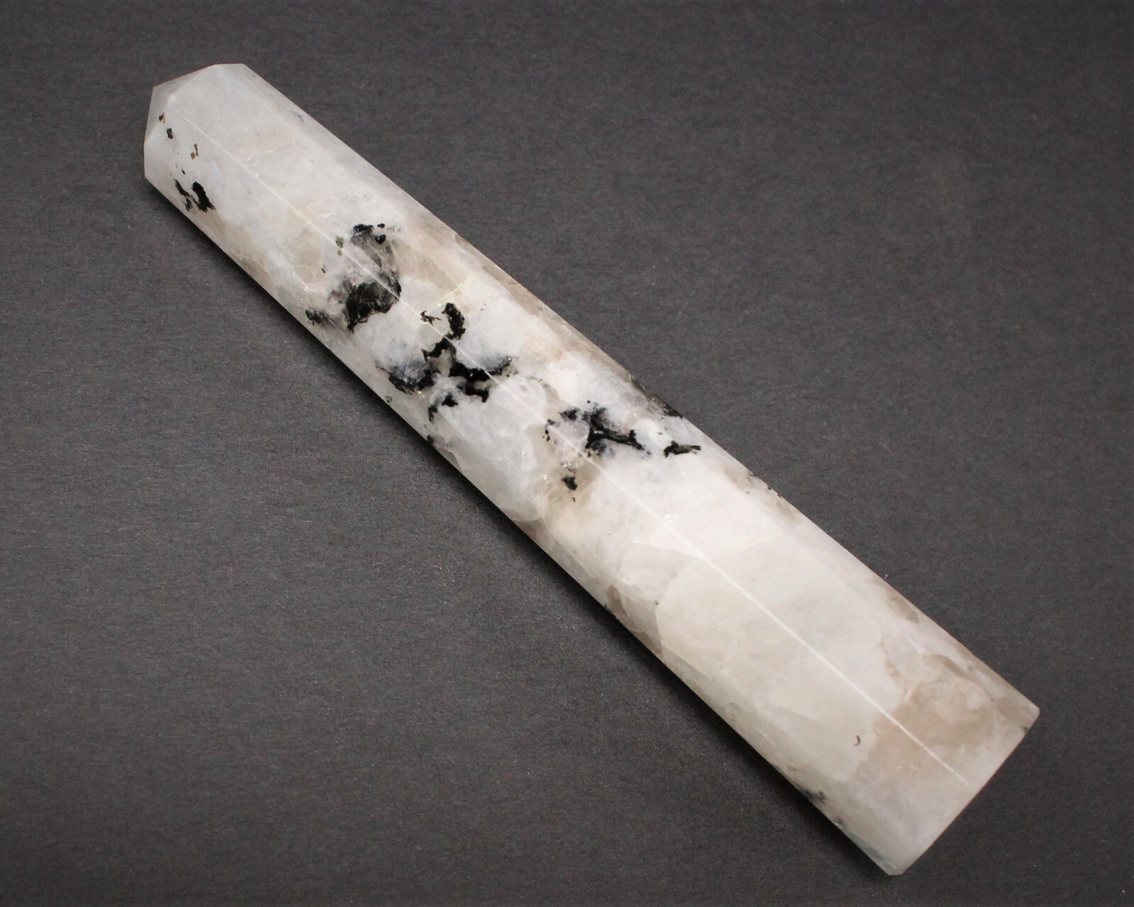 LARGE Rainbow Moonstone Obelisk, 5 – 6″ (Rainbow Moonstone Crystal Tower)