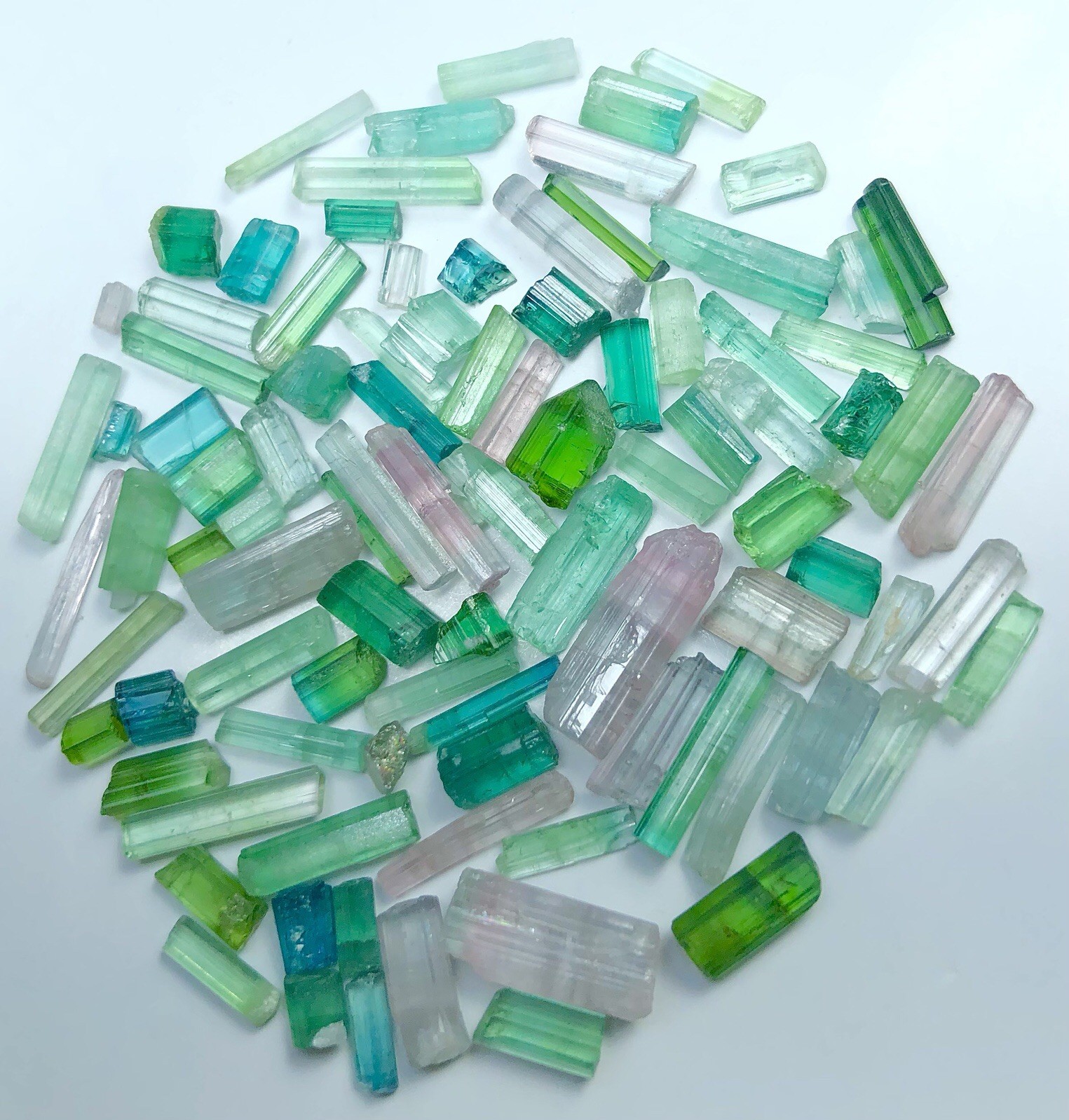 52 crt Amazing Mix Color Rough Tourmaline lot from Afghanistan | Mix Color Stone