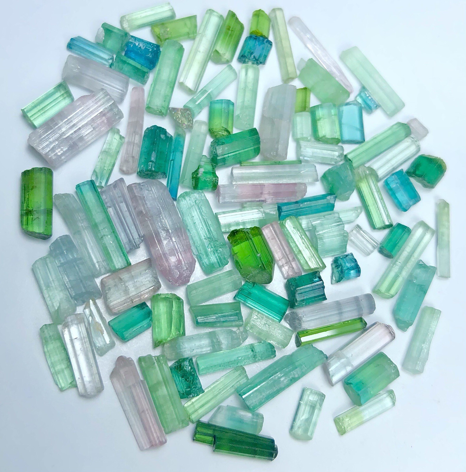 52 crt Amazing Mix Color Rough Tourmaline lot from Afghanistan | Mix Color Stone