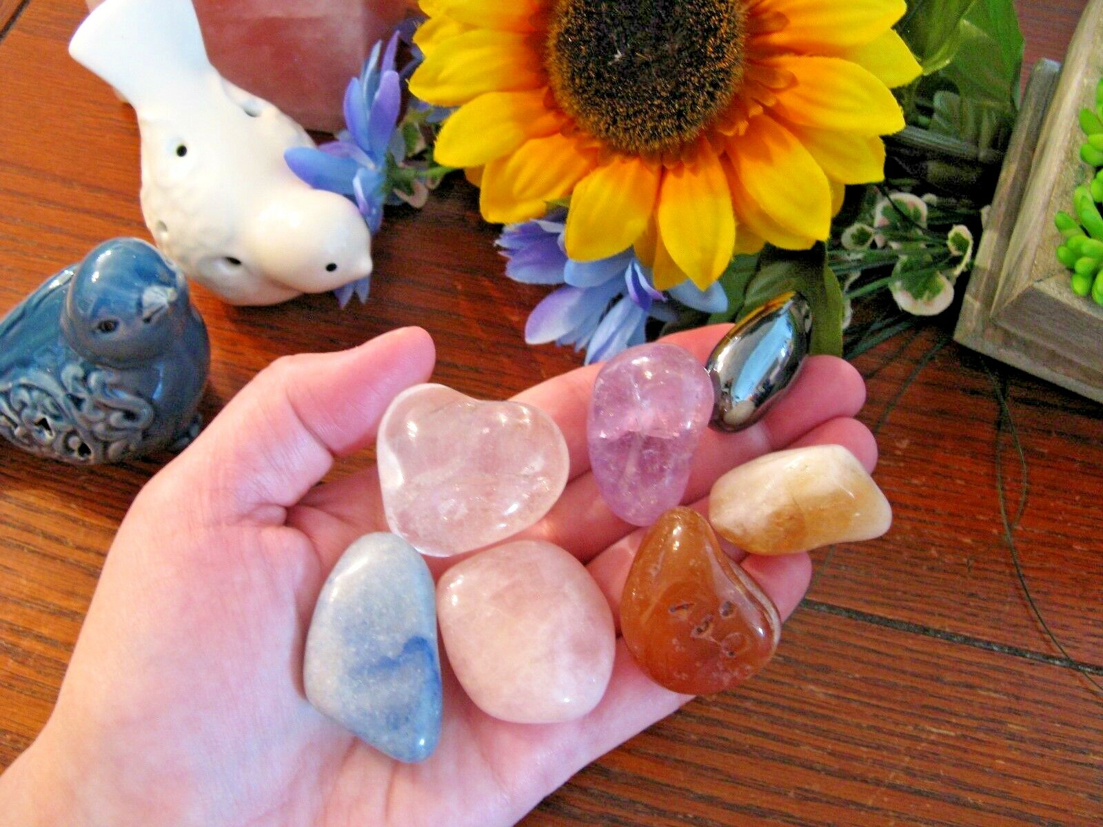 New Big Chunky Natural Chakra Crystal Healing Stones Gemstone Set of 7