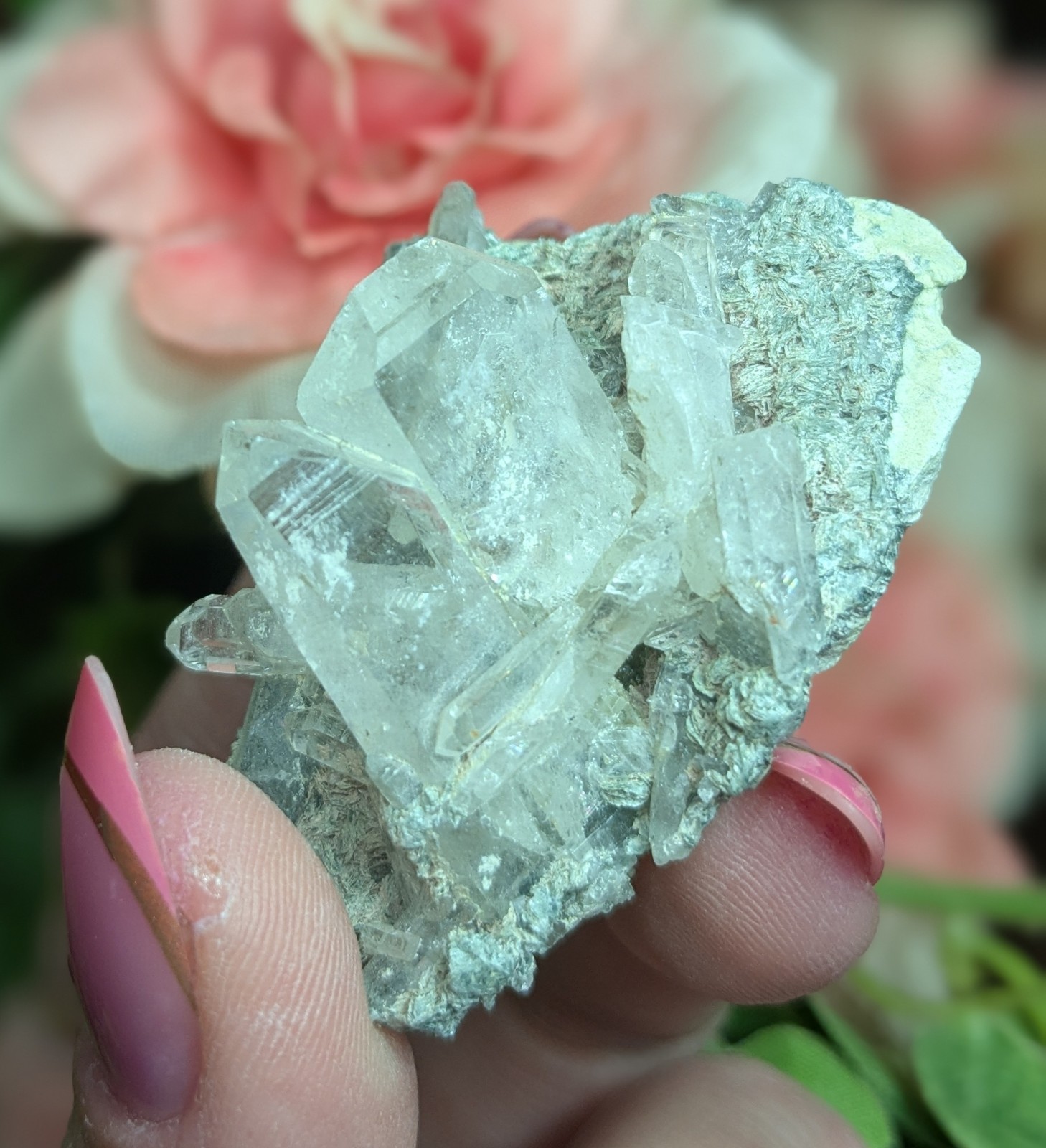 Colombian Quartz Cluster 1.87″