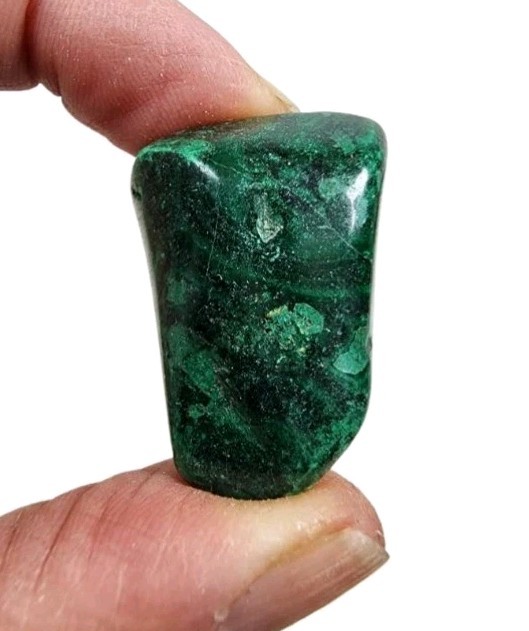 Malachite Polished Stone from the Congo 24.7 grams