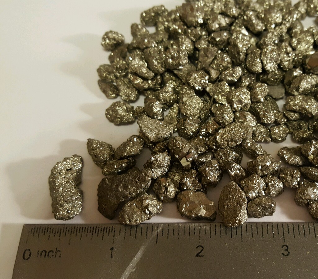 1/2 lb Iron Pyrite Extra Small Fools Gold Natural Chispa Crystal Mineral Gems