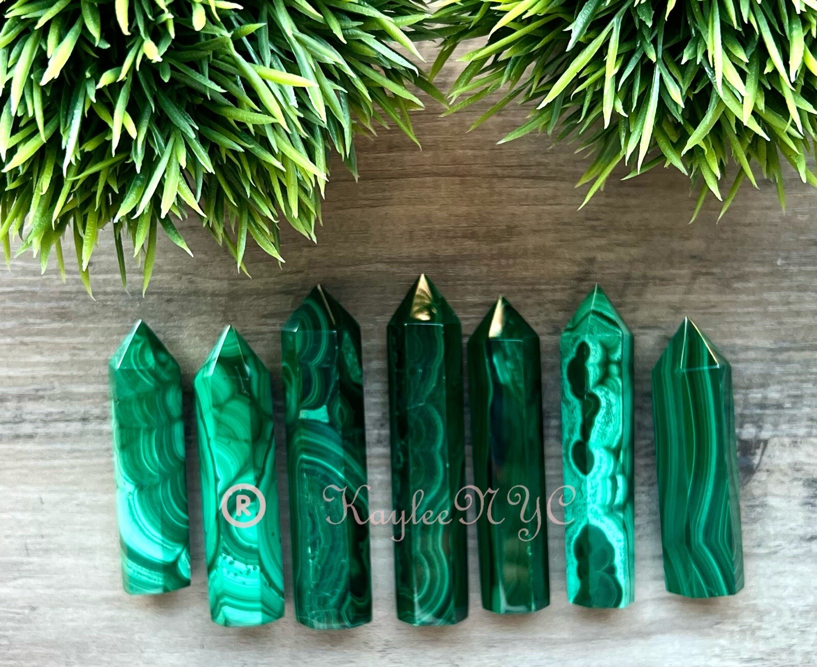 Wholesale Lot 1 Lb Natural Malachite Obelisk Tower Point Crystal