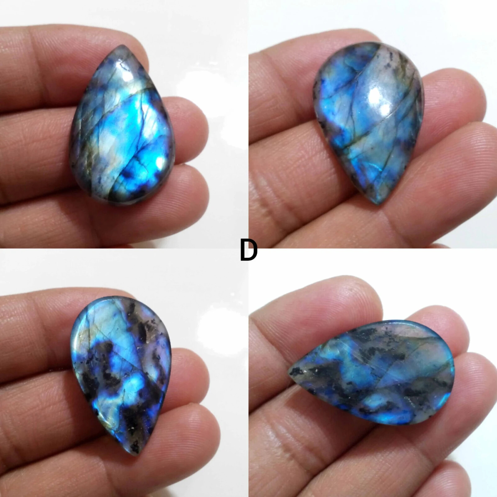 Multi Blue Fire Labradorite Mix Shape Cabochon Loose Gemstone For Making Jewelry