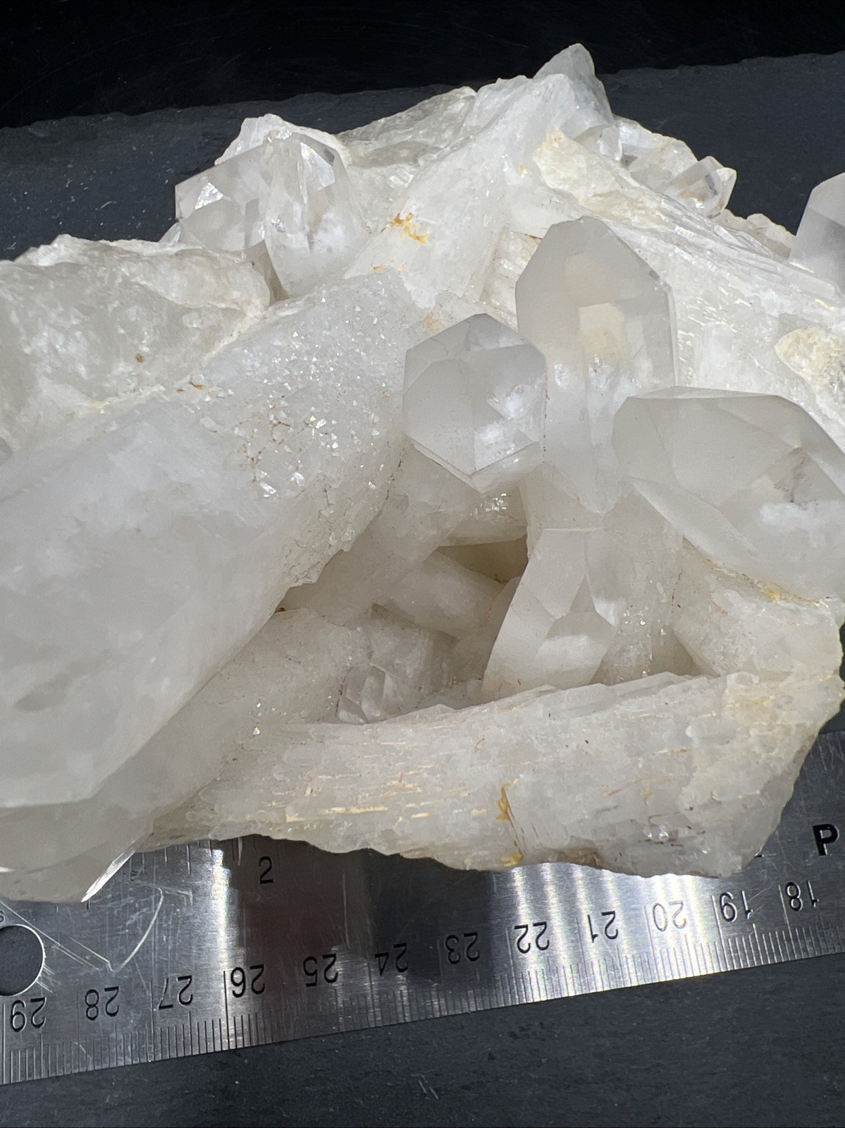 2.6Lb. Natural white quartz crystal Cluster specimen mineral healing