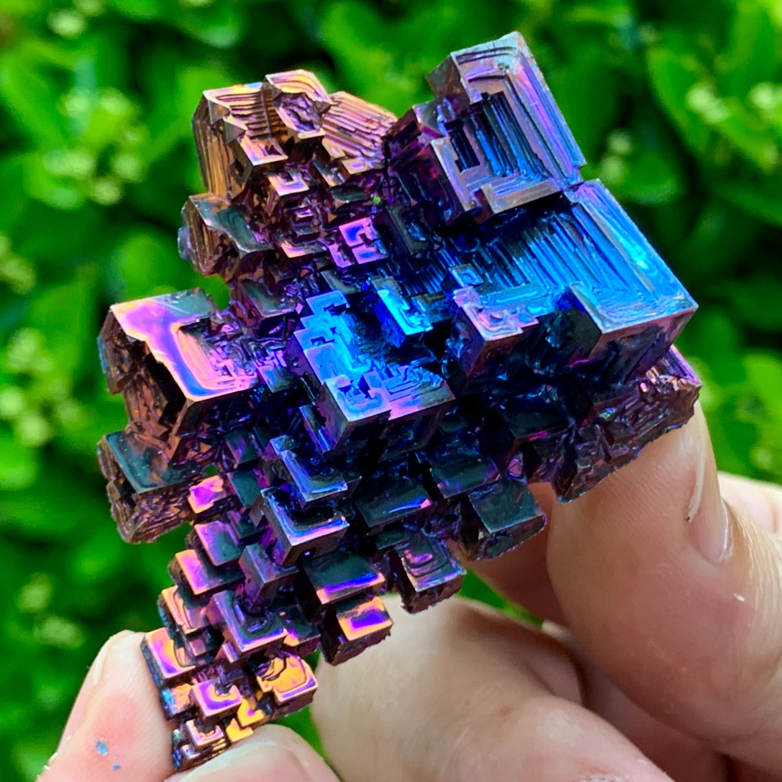 45G ram Bismuth rainbow crystal elementBi gemstone Mineral specimen healing