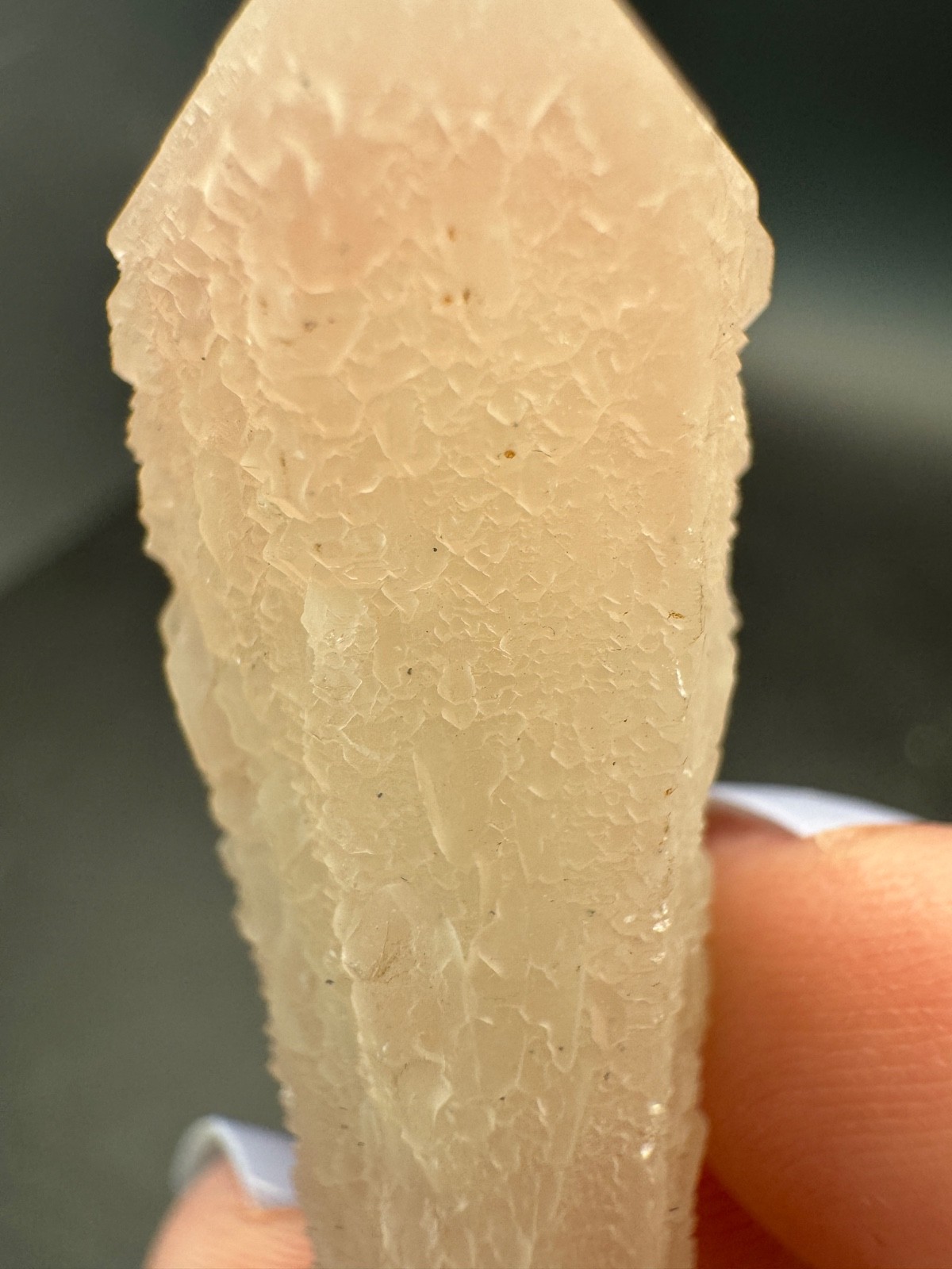 6594 Rare Double Terminated Pink Candle Quartz Inner Mongolia 10g
