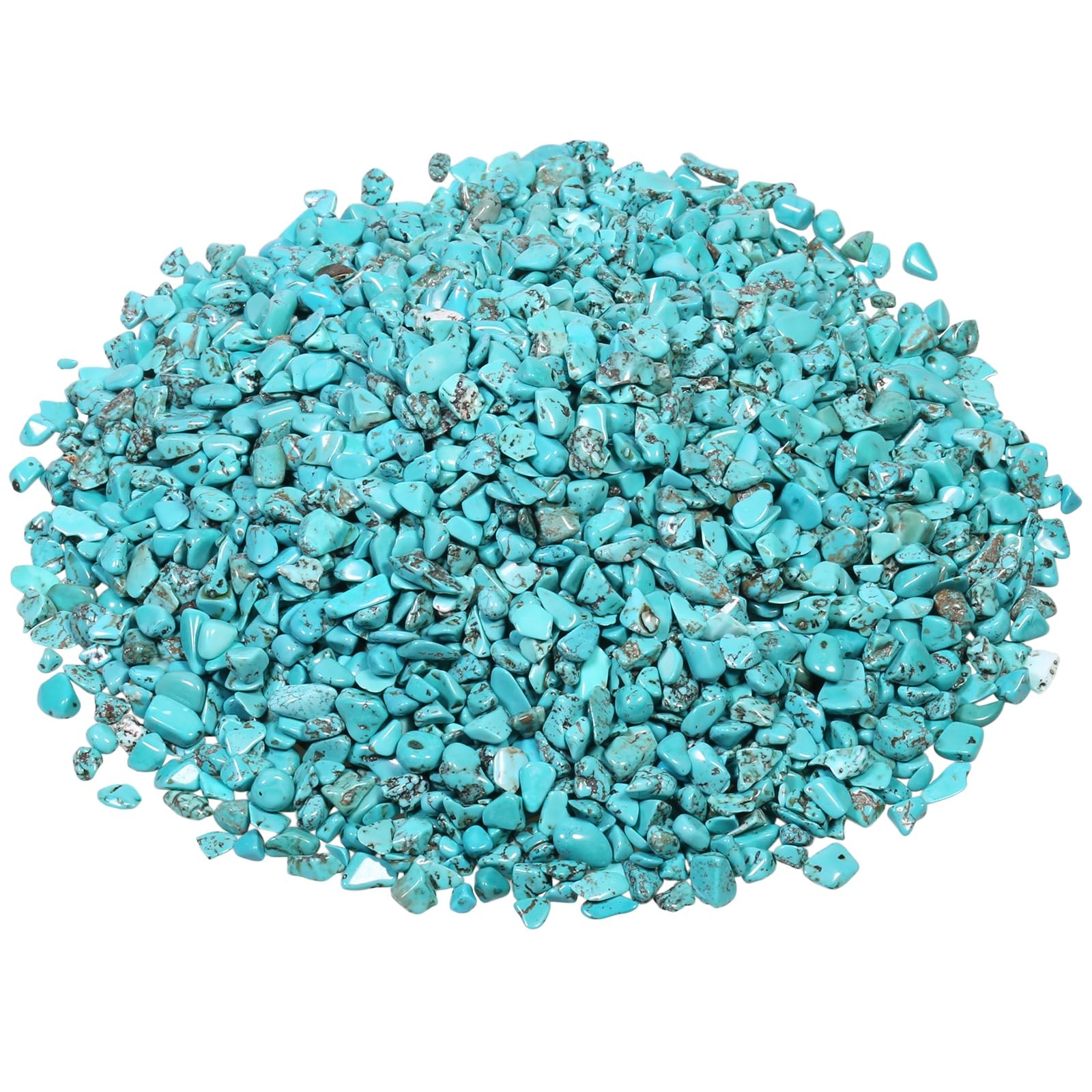Howlite Turquoise Tumbled Chips Stone Crushed Pieces Irregular Shaped Stones …