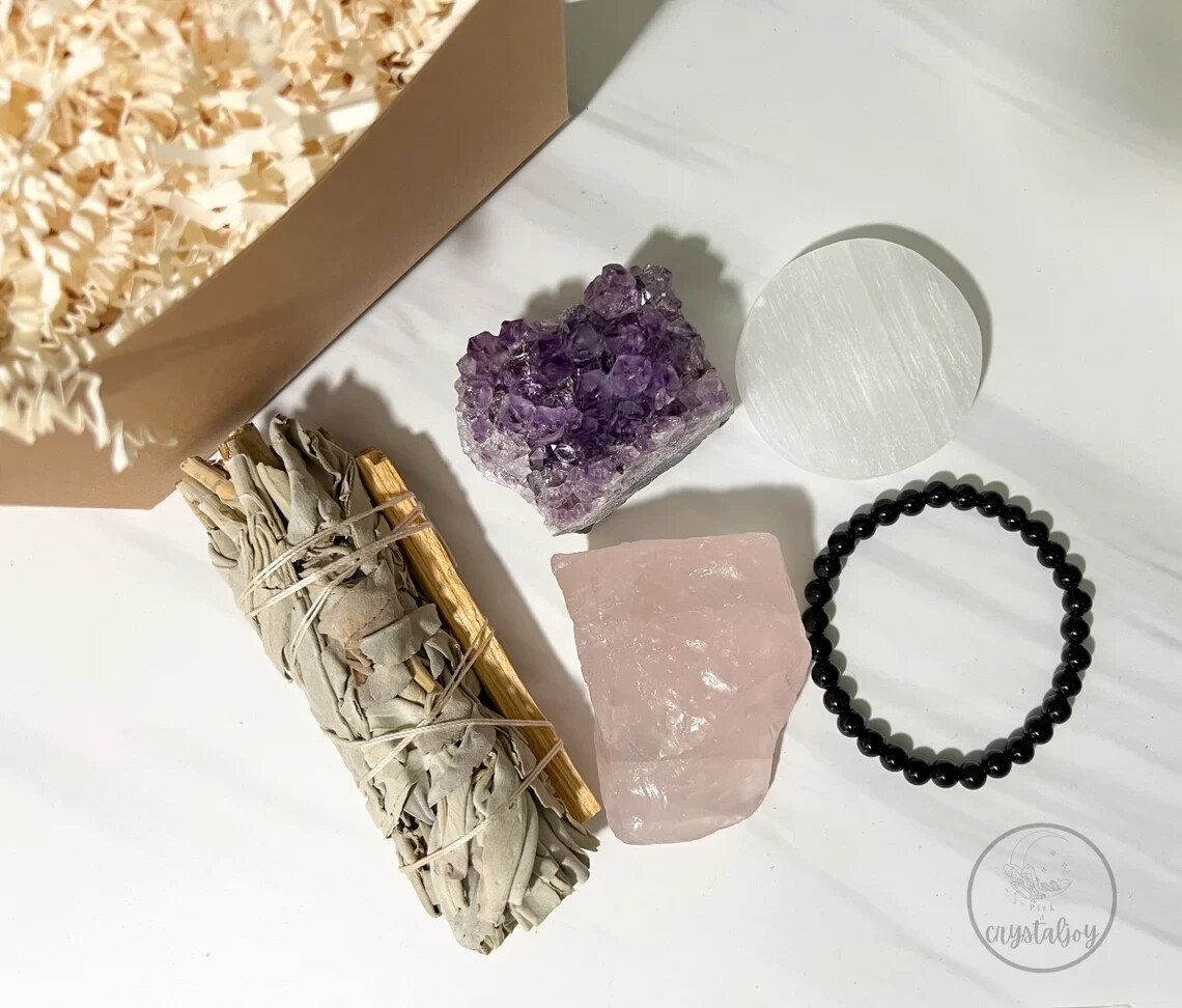 Beginner Crystal Gift Set, Healing Crystal Energy Gift for Beginner – NEW