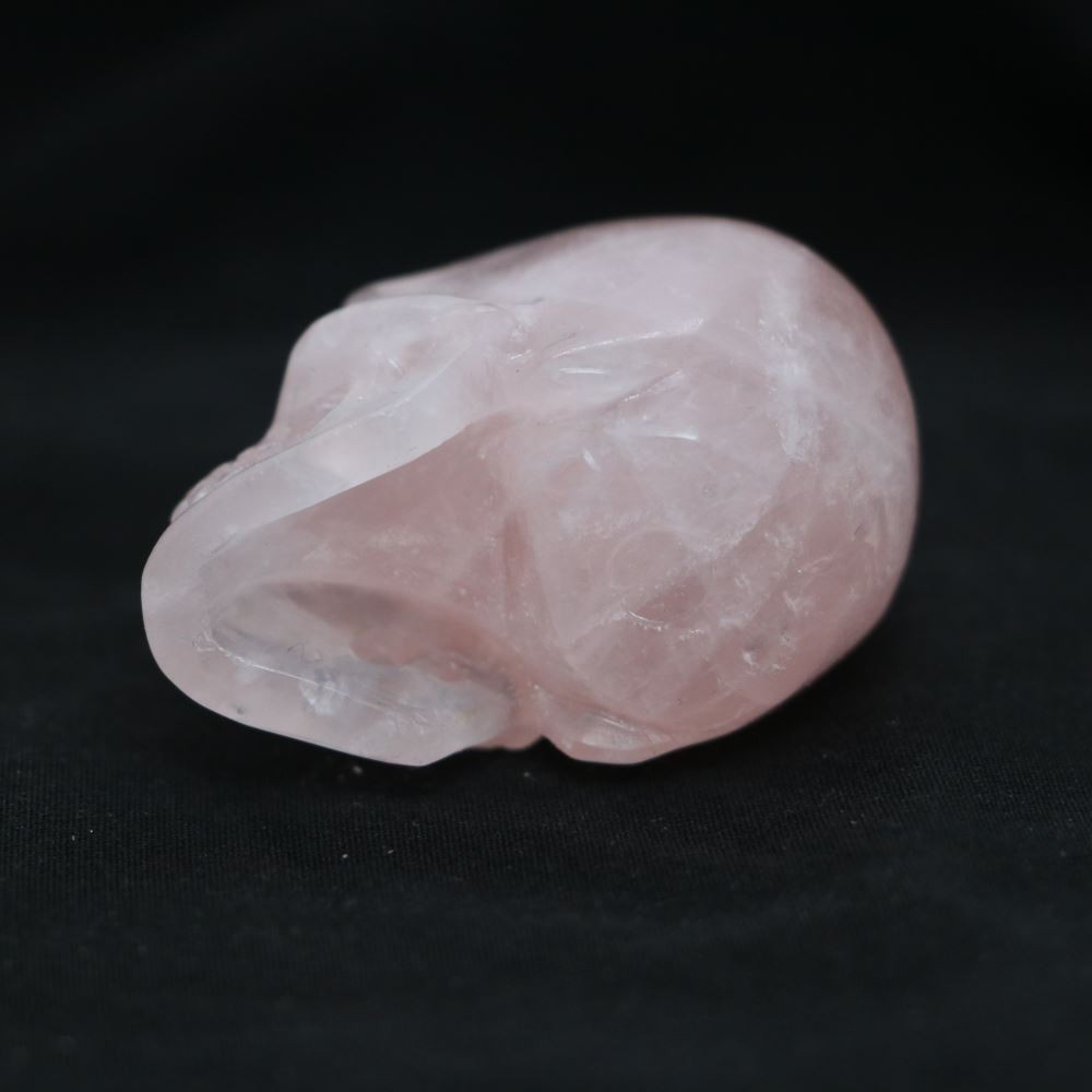 2″ ROSE QUARTZ CRYSTAL Carved Crystal Skull Realistic Healing Randomly Send 1pc
