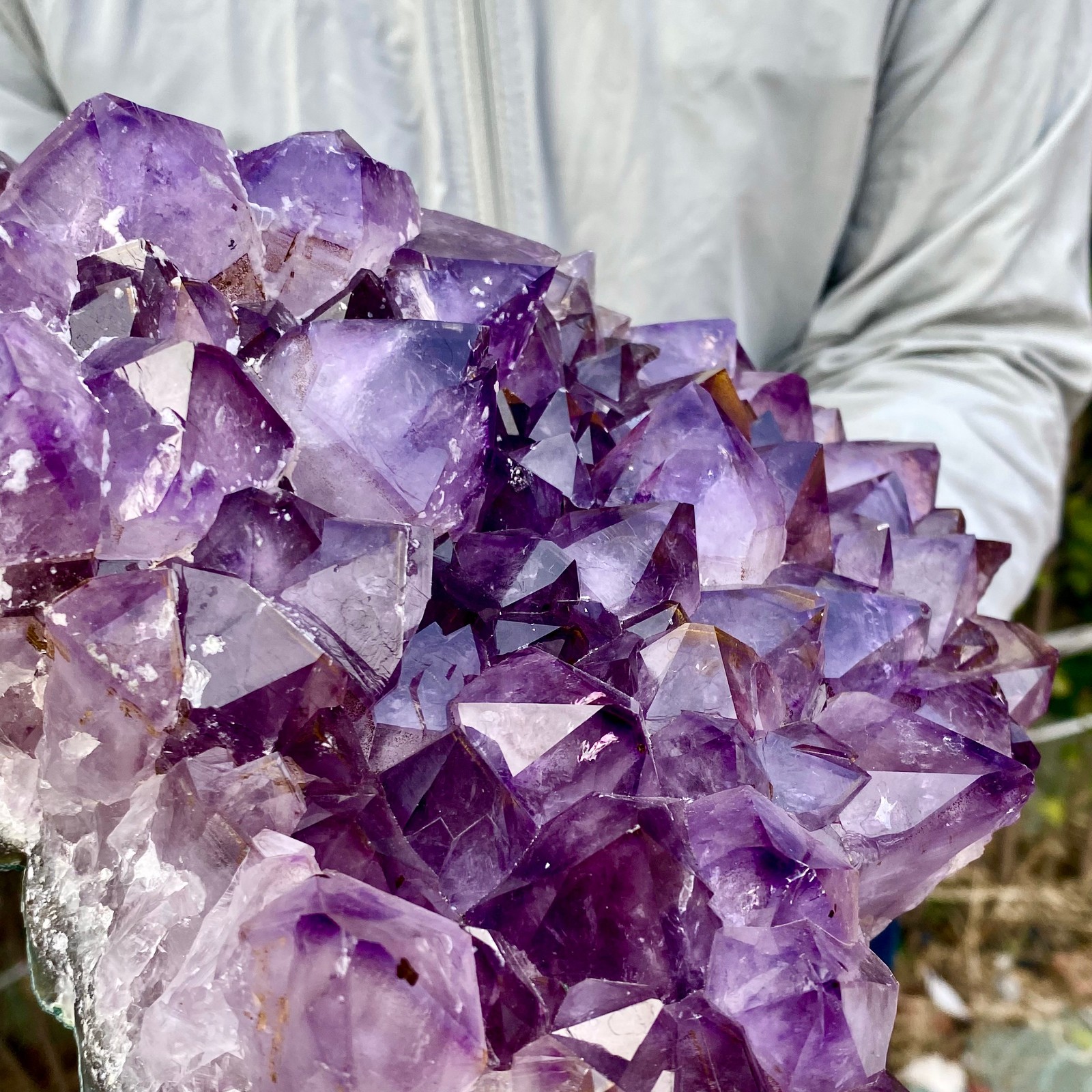 8.8LB Natural Amethyst geode quartz cluster crystal specimen Healing