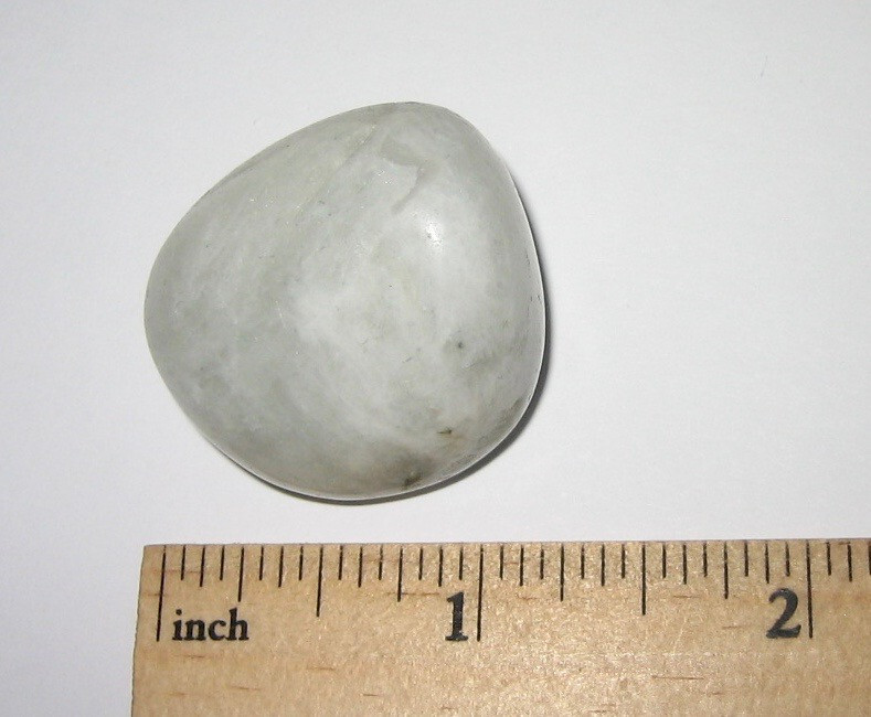 1.25″ TUMBLED POLISHED NATURAL RAINBOW MOONSTONE CRYSTAL STONE INDIA ~ 29.7g *12