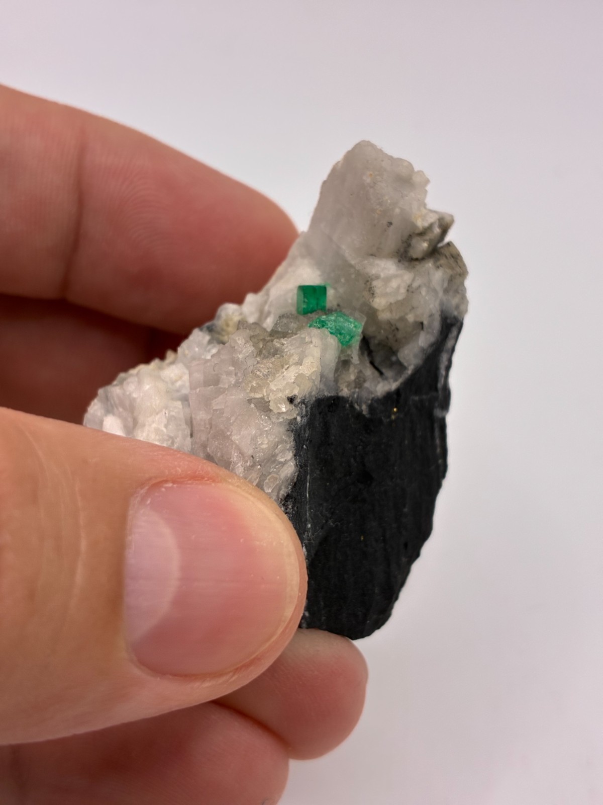 Rough Crystal Colombian Emerald Raw Matrix Collector Piece, Natural Not treament