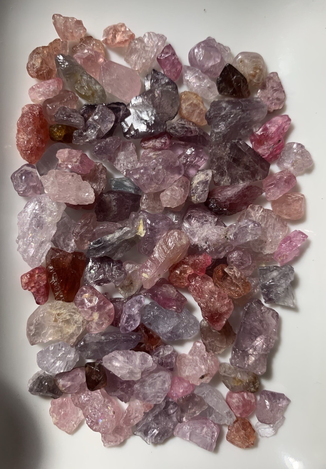 250Ct Beautiful Natural Mix Color Spinel Rough From Burma
