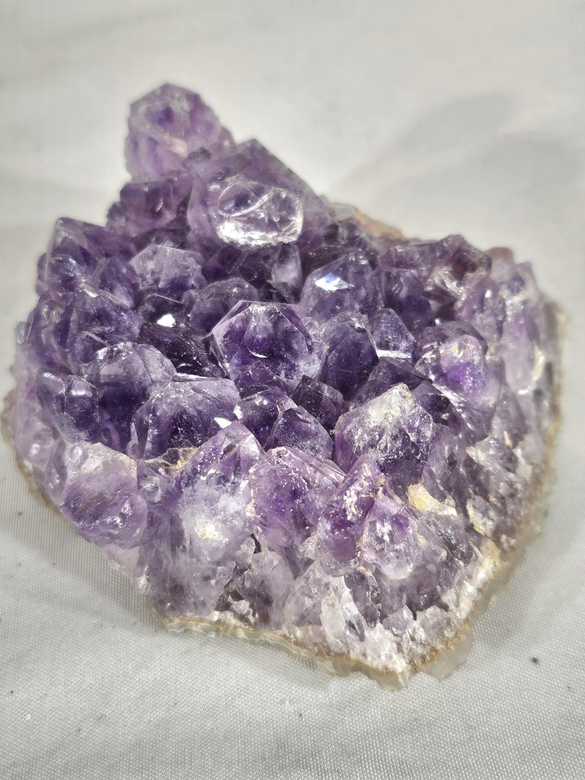 Vibrant Amethyst Crystal Cluster – Deep Purple Points Natural Specimen ~3-4″