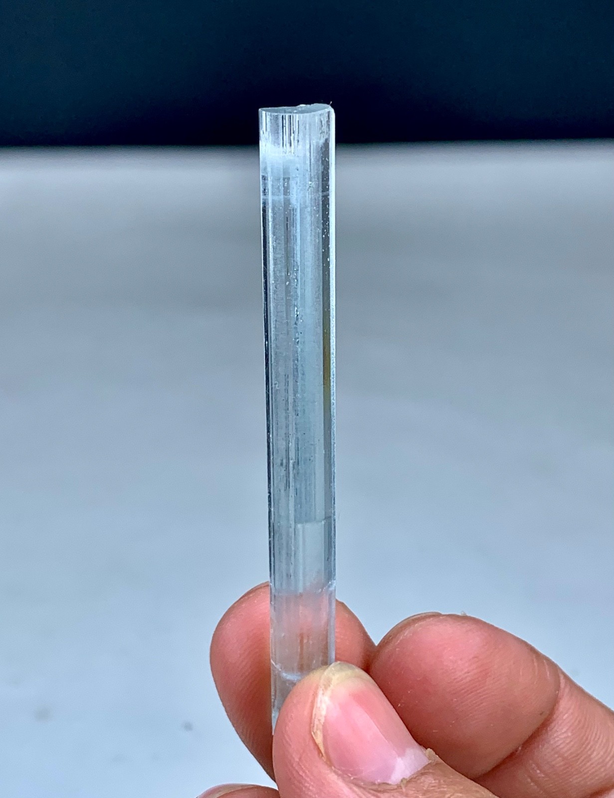06g Natural Transparent Aquamarine Crystal From Shigar Valley Pakistan
