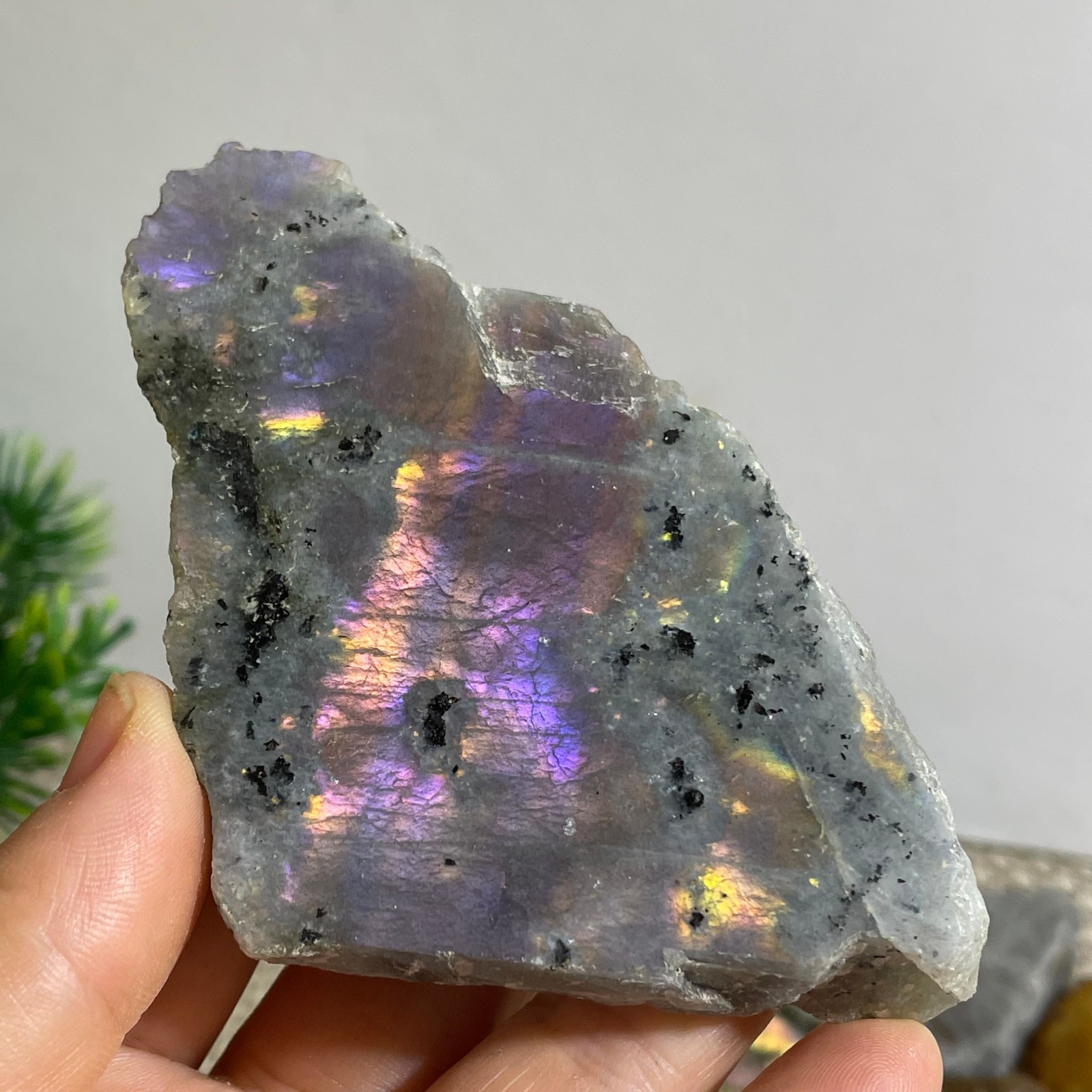 Natural Labradorite Crystal gemstone rough original Specimen 102g