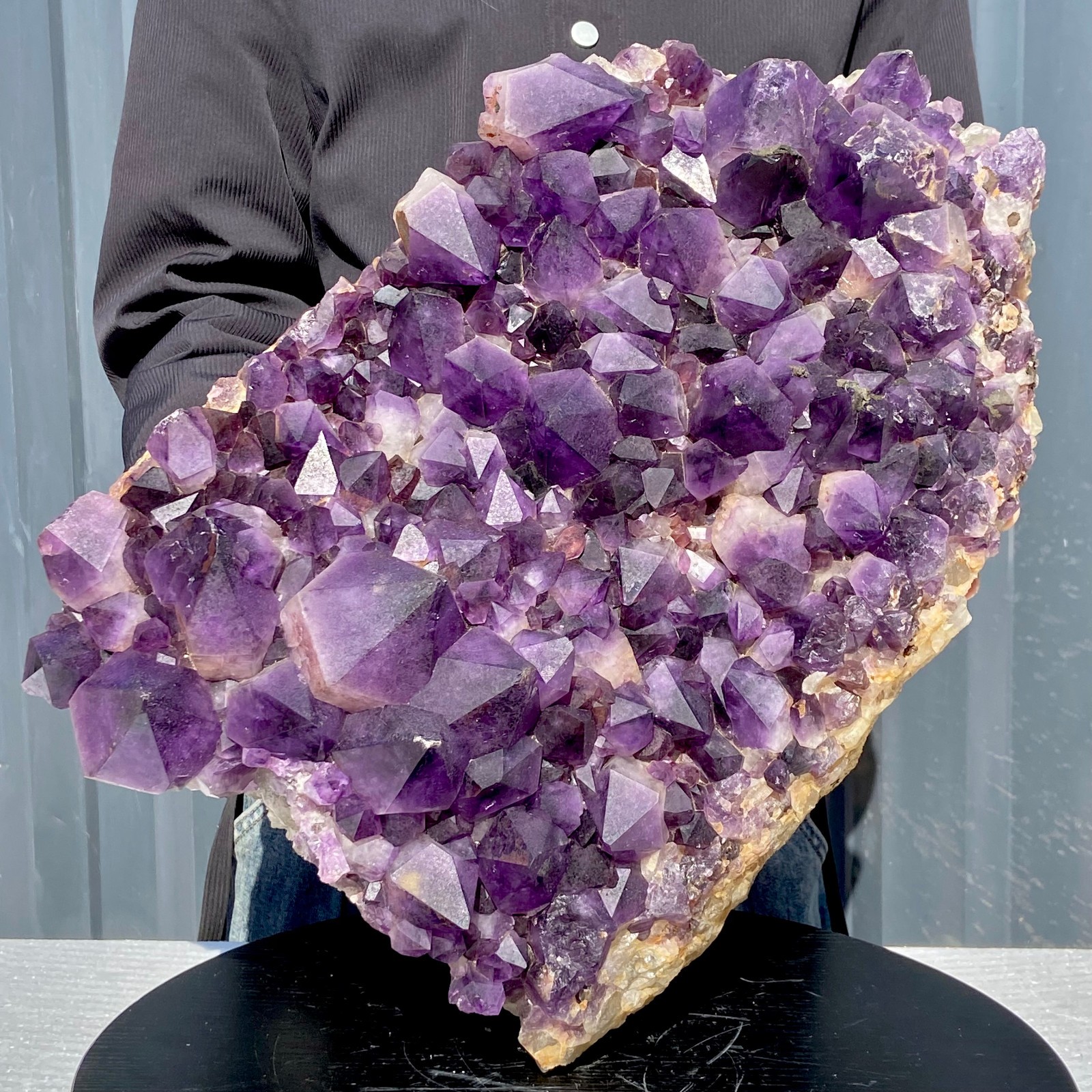 42.54LB Natural amethyst Cluster Quartz Crystal backbone mineral Specimen Healin