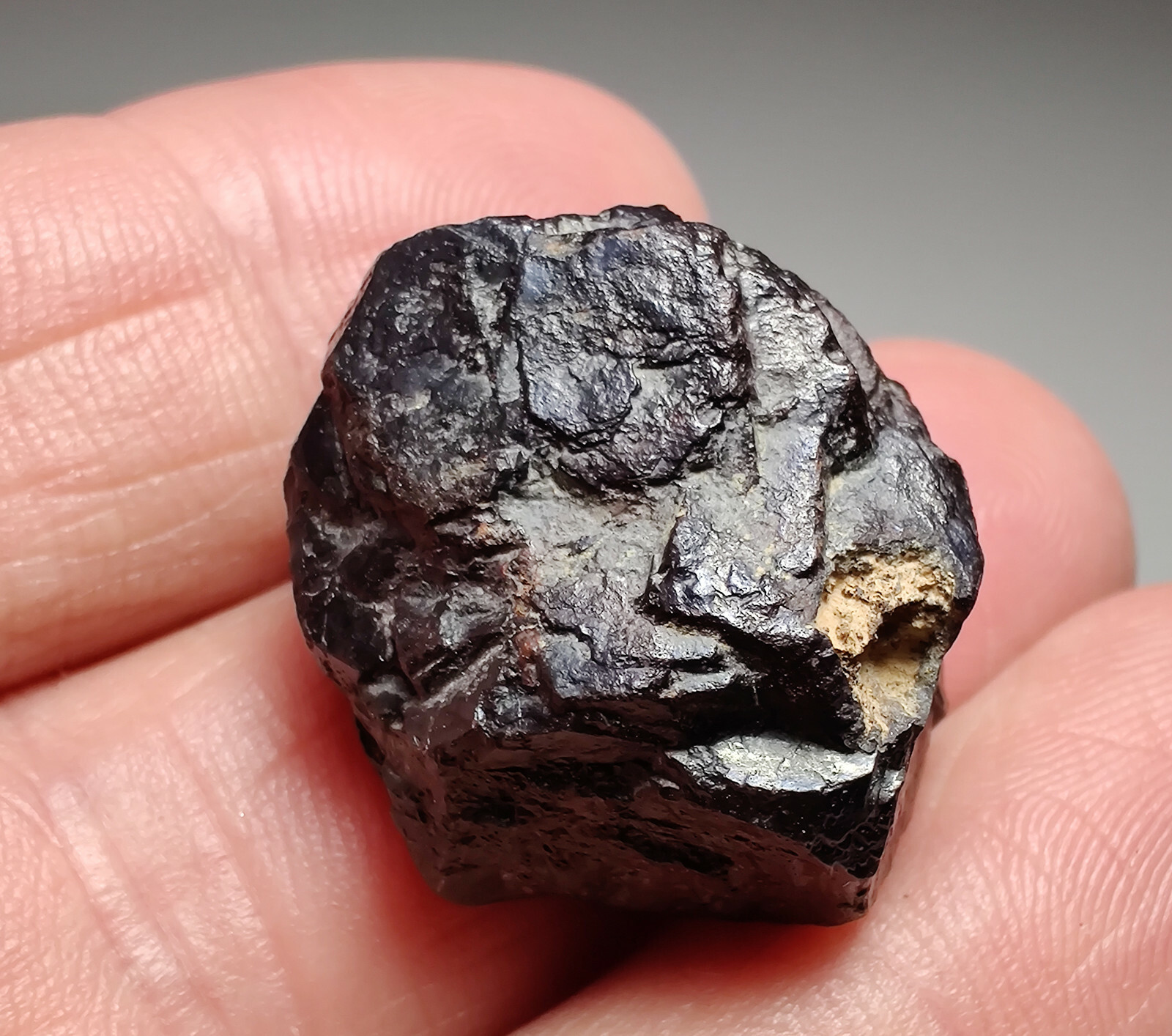 Hematite after Pyrite. 14 grams. Video