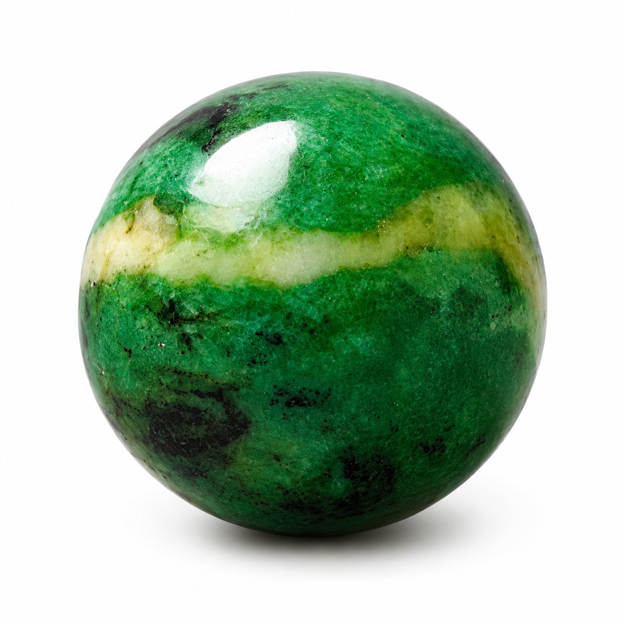 Natural Emerald Sphere 38mm 60g Rare Crystal Ball Healing Stone Decor Gift