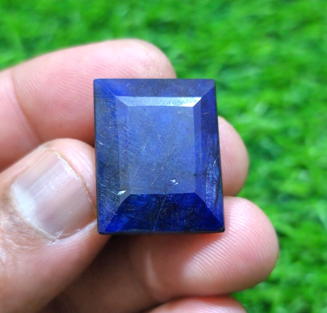 56.20 Crt Stunning Fine Blue Sapphire Faceted Octagon Loose Gemstone For Jewelry