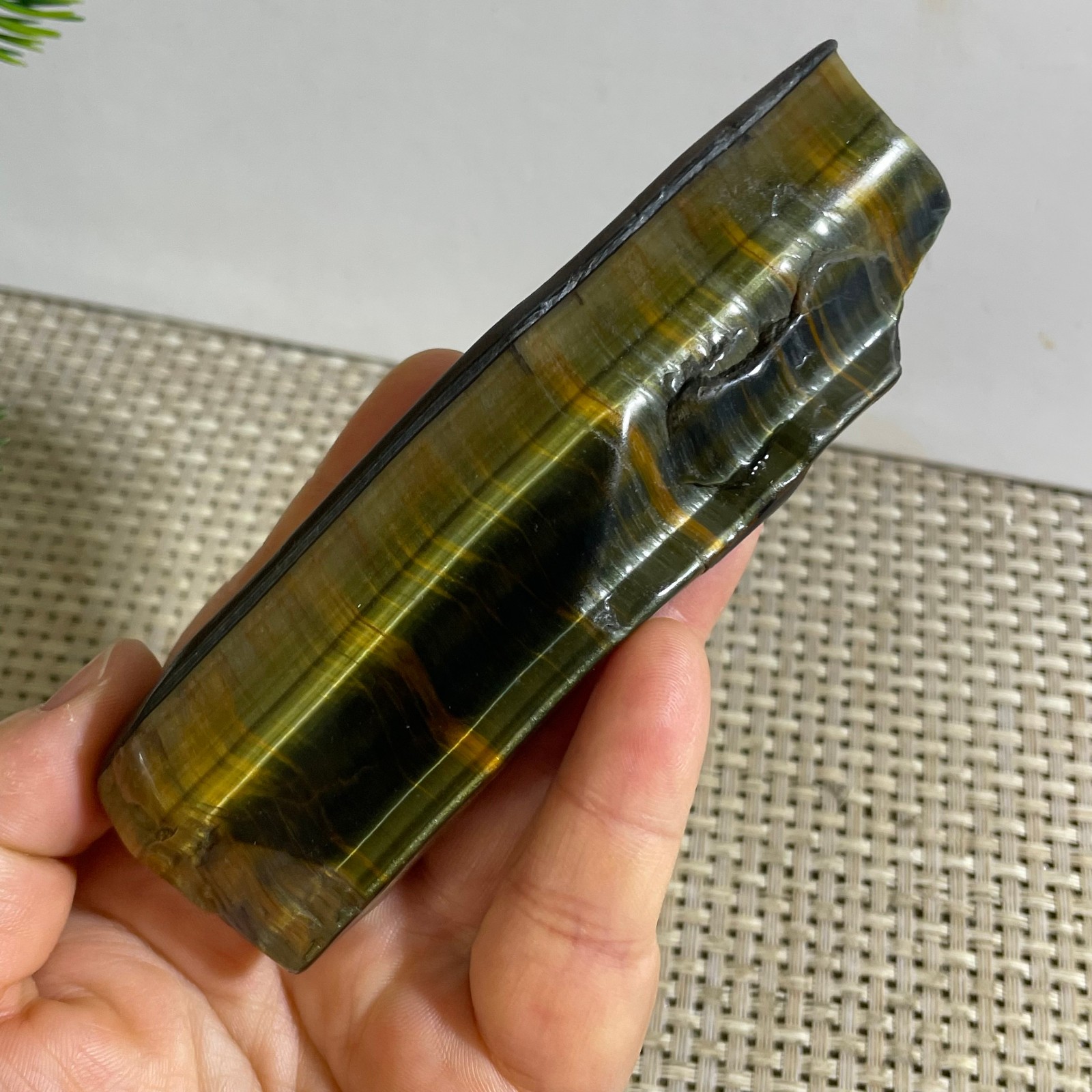 120g Natural tiger’s-eye Rough Raw Stone Rock Specimen Reiki healing