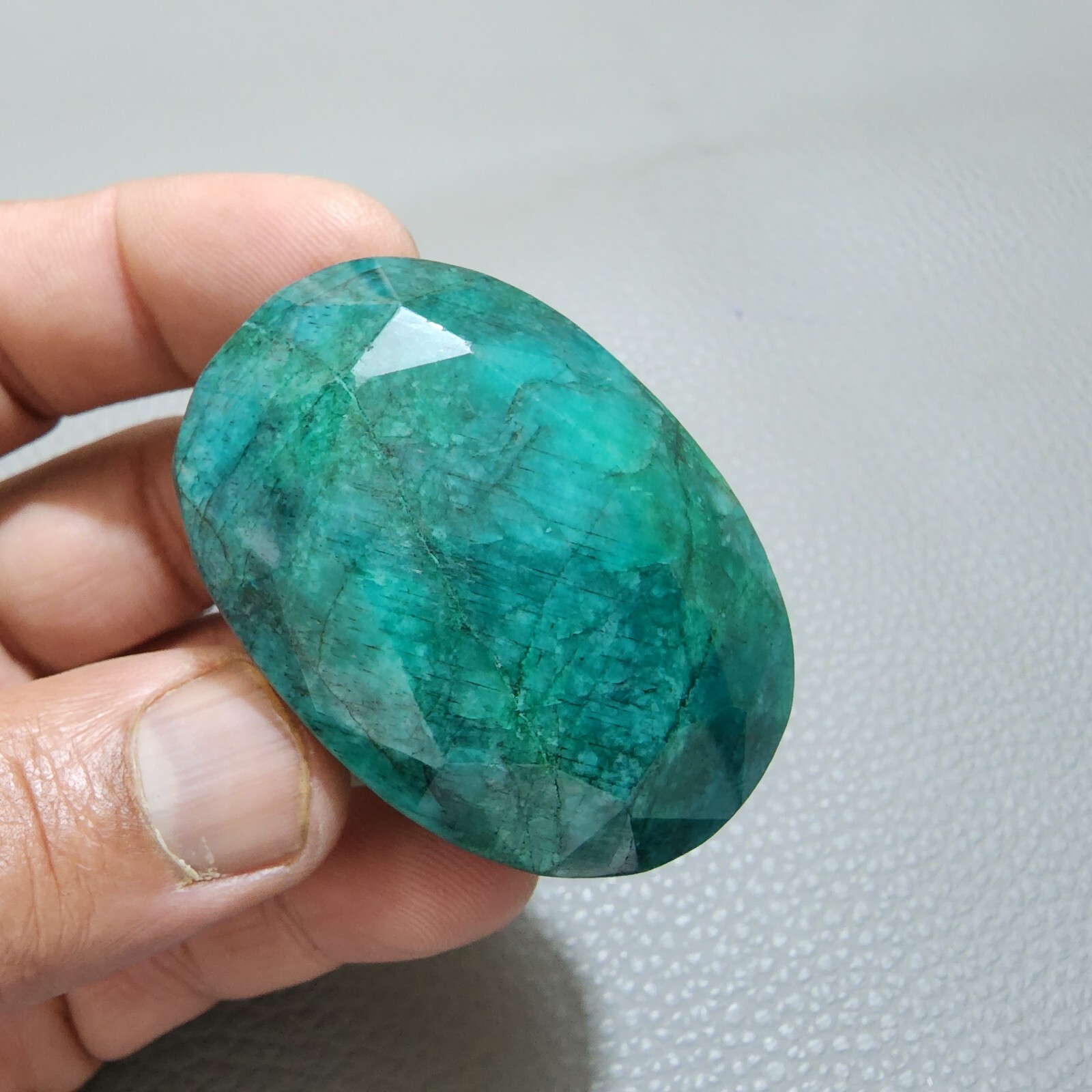 Beautiful A+ 386 Crt Oval Green Brazilian Emerald Loose Gemstone Jewelry Making