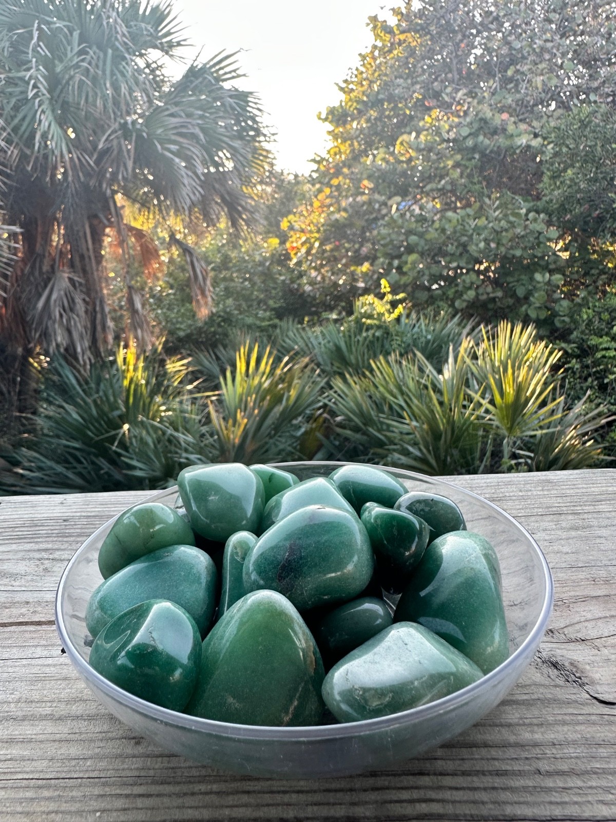 1/2 lb Green Aventurine Tumbled Stones – Bulk Polished Green Crystals Lot (8 oz)