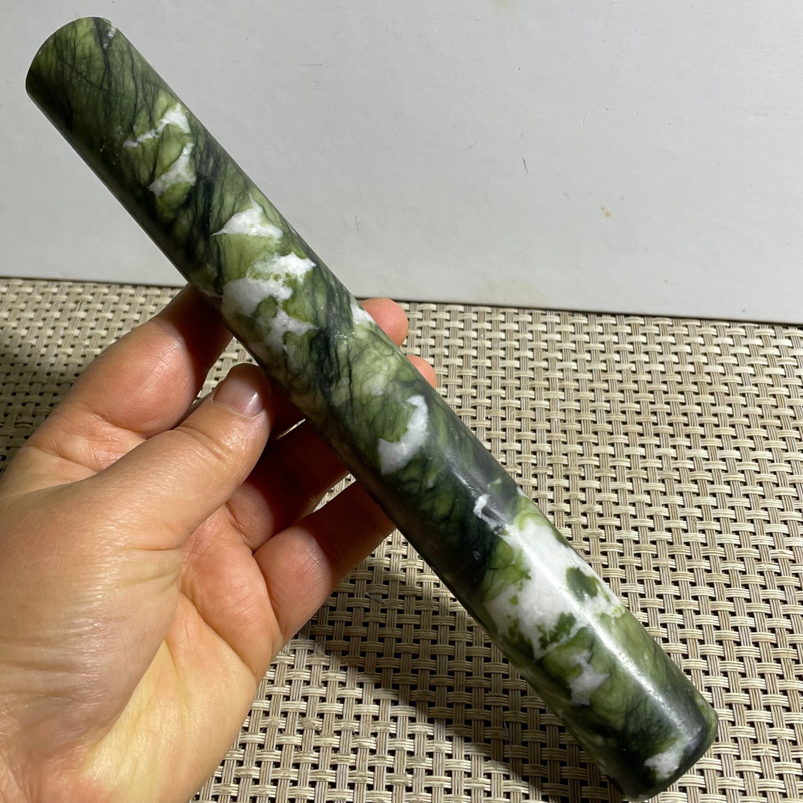 Jadeite Boulder stone Rough Raw Cut rolling pin Jade Specimen – random 310g g2