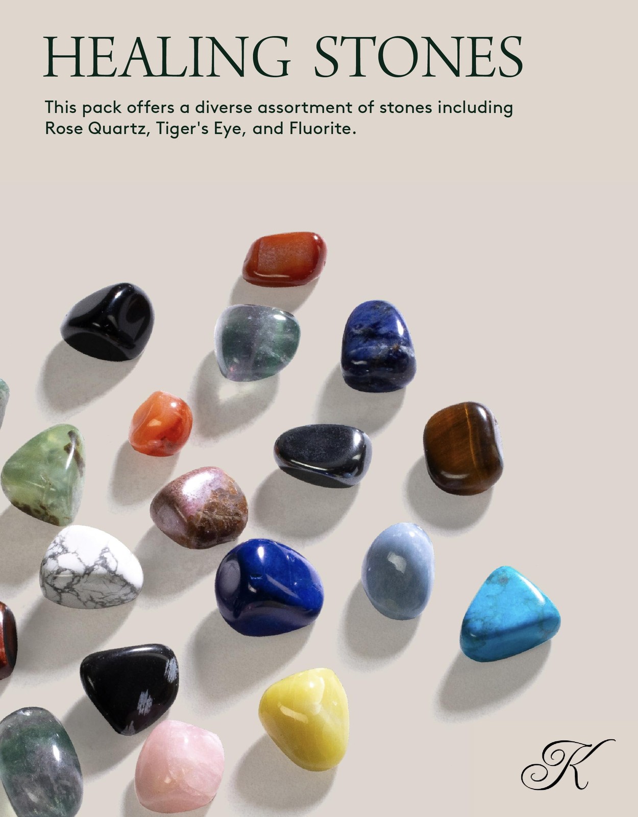 Bulk Tumbled Stones – over 1,000 Carats Mixed Polished Healing Crystals & Gems f