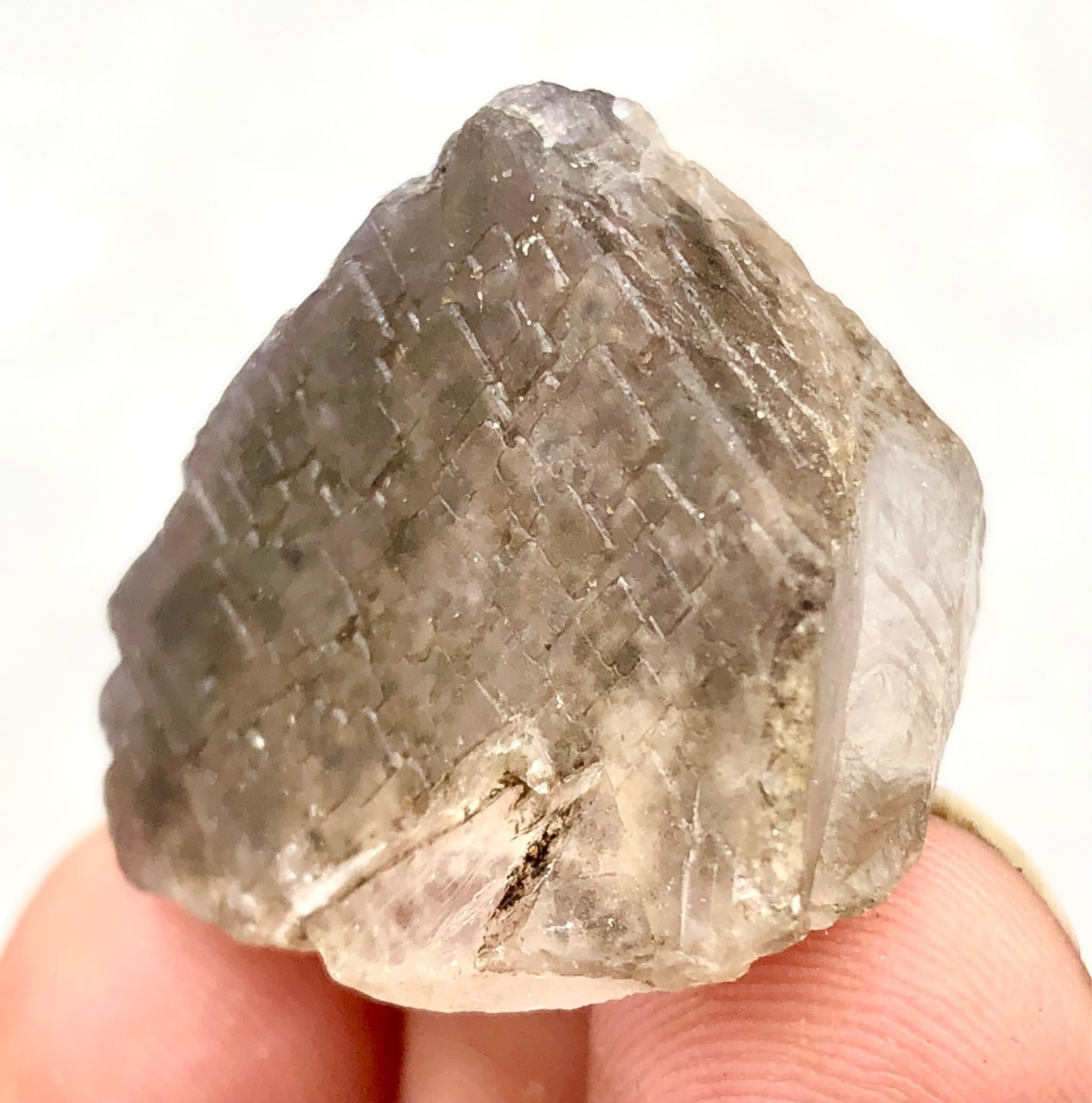 Natural fluorite crystal triangle shape | Skardu, Pakistan | 18.99g Minerals