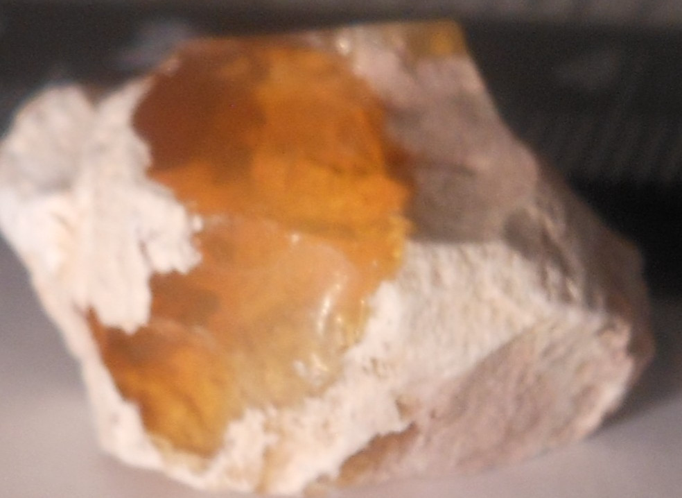 31ct Mexican Fire Opal Specimen Orange 23 x 21 x 13mm