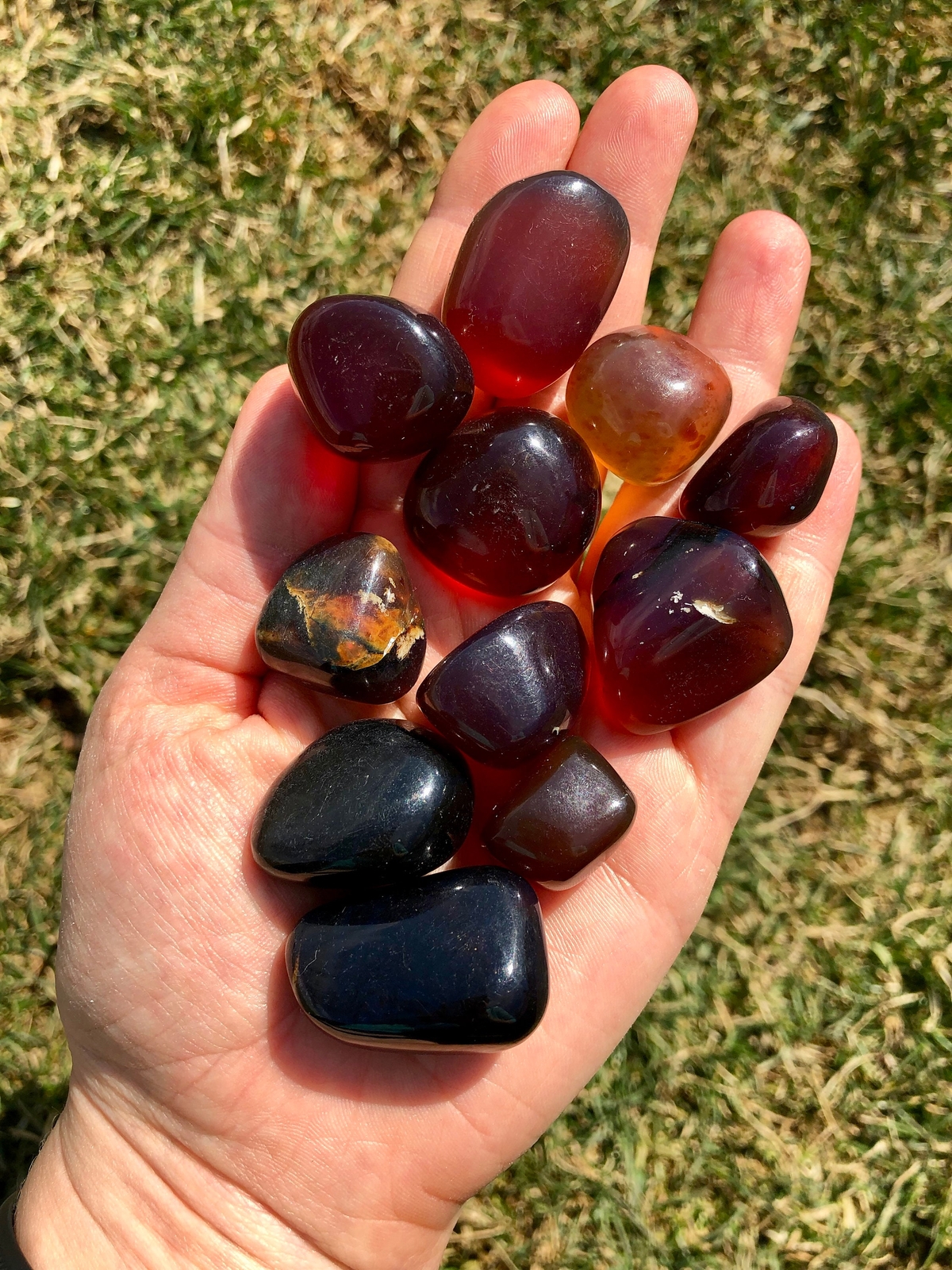 Amber Tumbled Stone – Polished Amber Crystal, Natural Amber from Indonesia