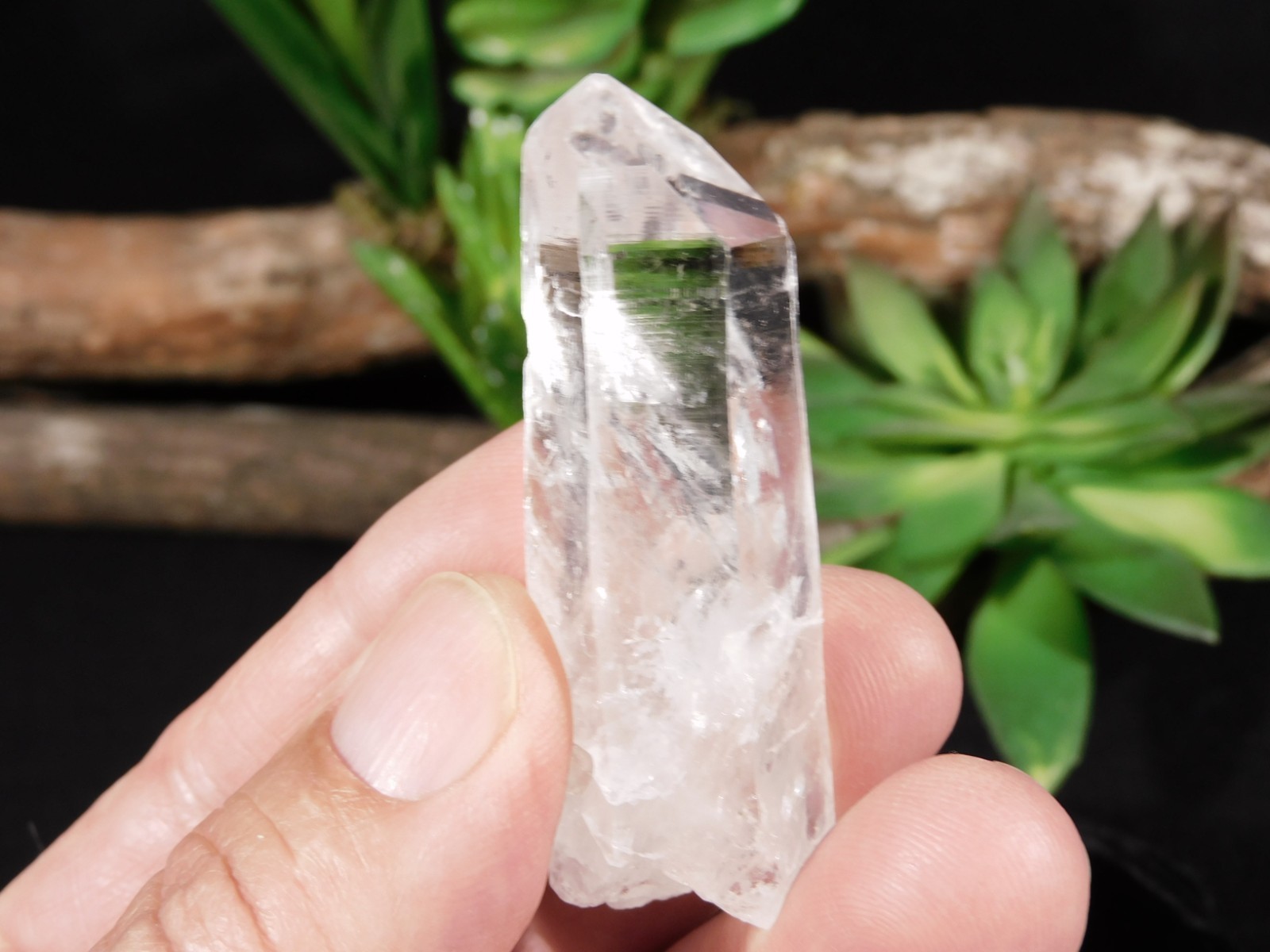 Smaller SUPER Translucent! QUARTZ Crystal 100% Natural Brazil 37.6gr