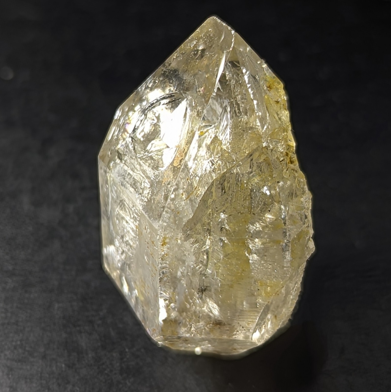 Clay Included Window Quartz Crystal, Terminated, From Pakistan, 35 Grams