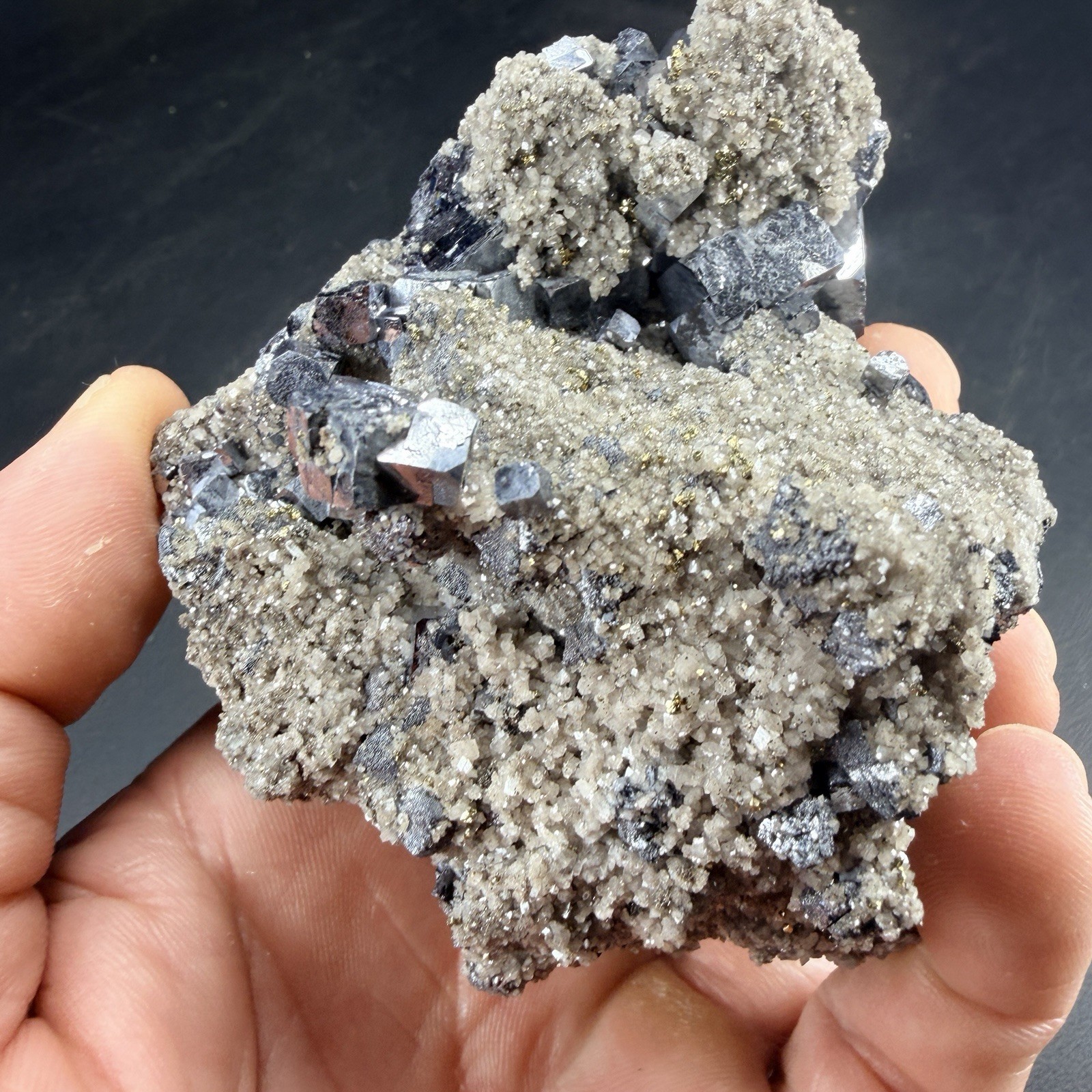 Galena Chalcopyrite Dolomite Crystal Combo / Missouri *Video*