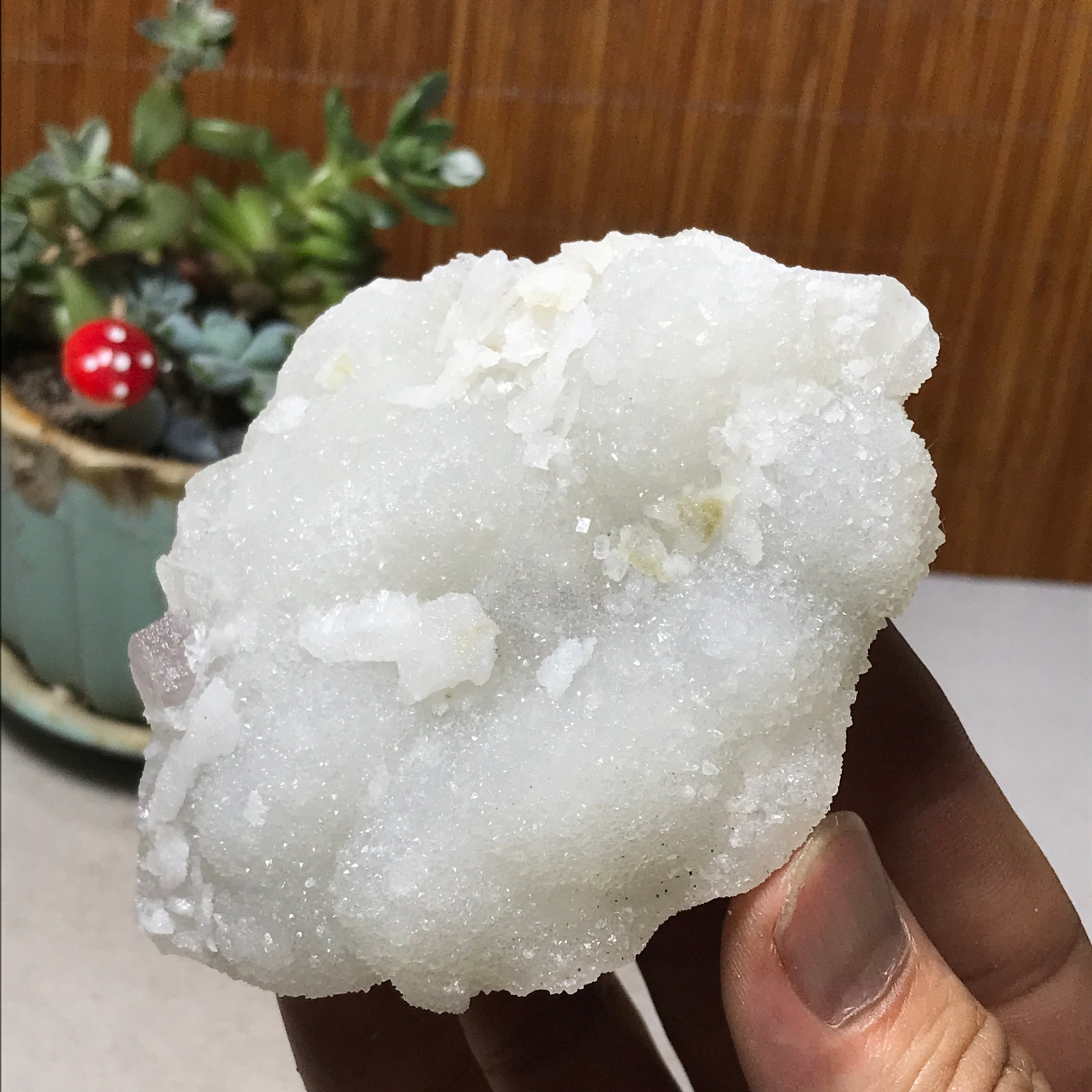 99-68-72mm Natural Light purple calcite fluorite Mineral Specimen 237g A6071