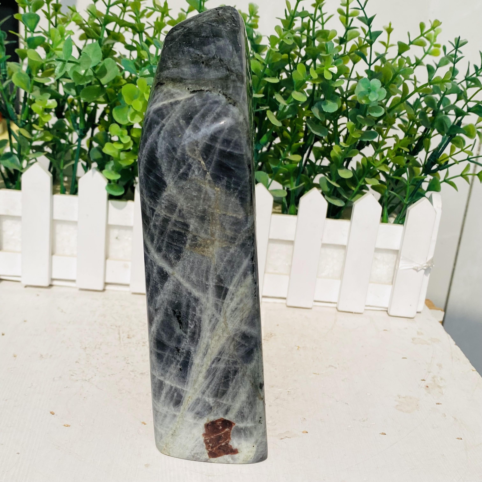 Natural Purple Labradorite Quartz Crystal Freeform Mineral Specimen 1520g