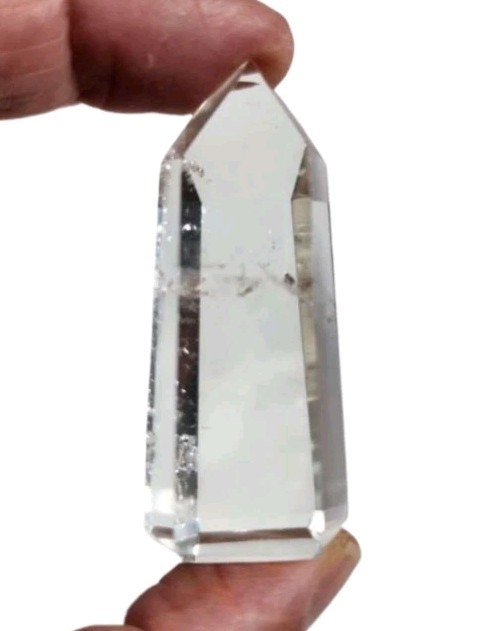 Clear Quartz Crystal Polished Tower Brazil 27.7 grams.