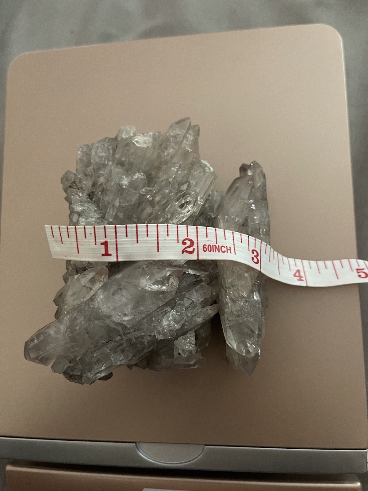 3×3.5in New Raw Lithium Cluster Crystal