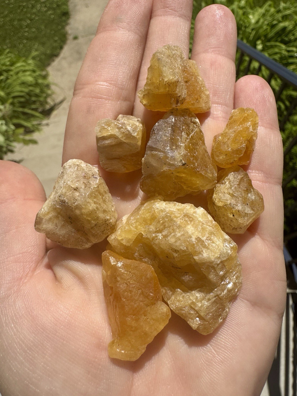 92 Grams Of Raw Natural Yellow Fluorite From France.