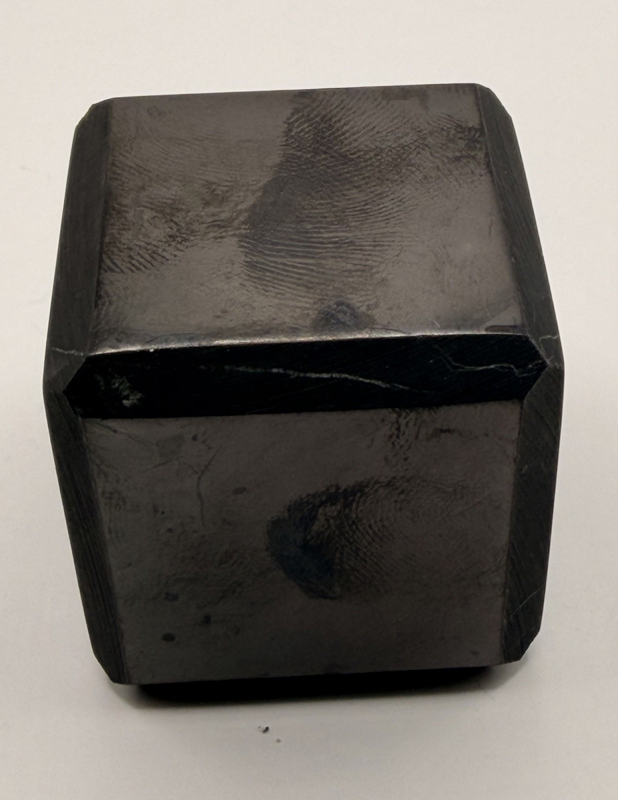 Authentic Shungite Cube 1.5″ Polished Black EMF Protection Stone Karelia Russia