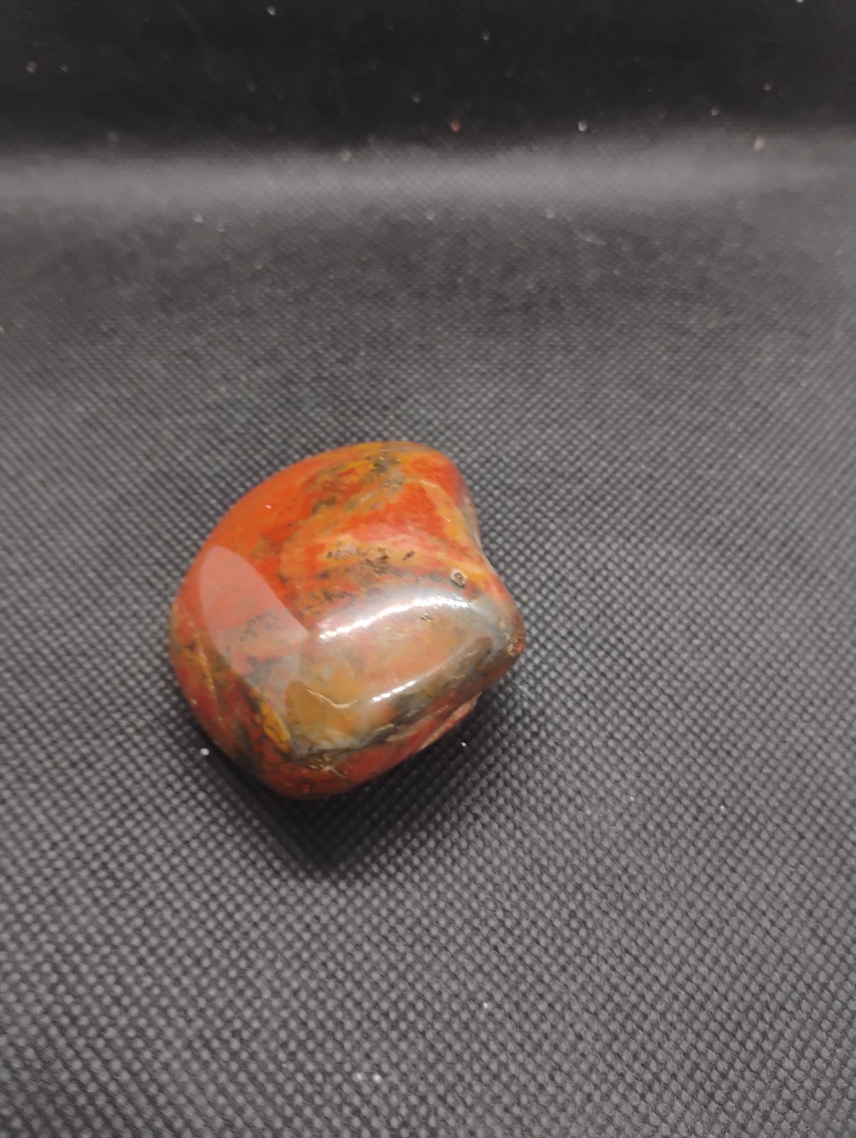 Large 5.83 oz Polished Botswana Eye Agate Palm Stone – Banded Chalcedony with…