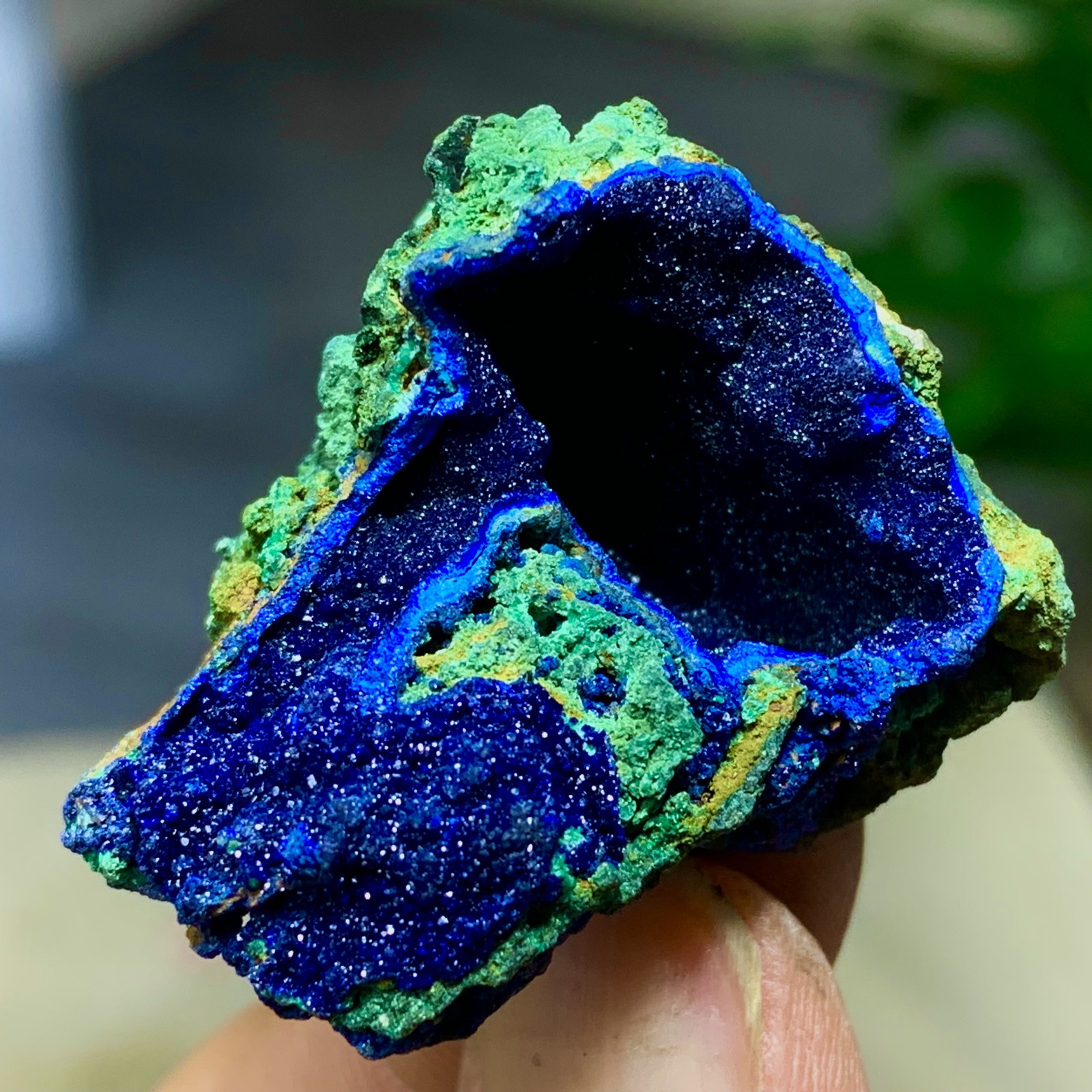 16G BEST NATURAL Azurite/Malachite crystalminerals specimens-