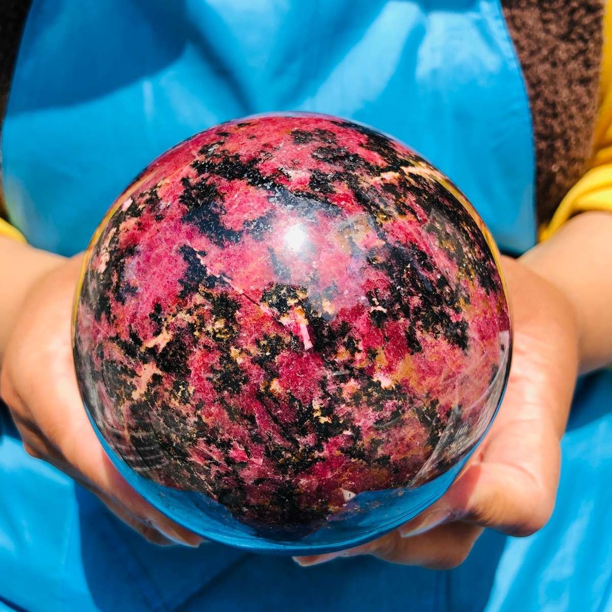 4.73LB Natural Rose Grey Crystal Ball Quartz Crystal Reiki Healing Stone 4776