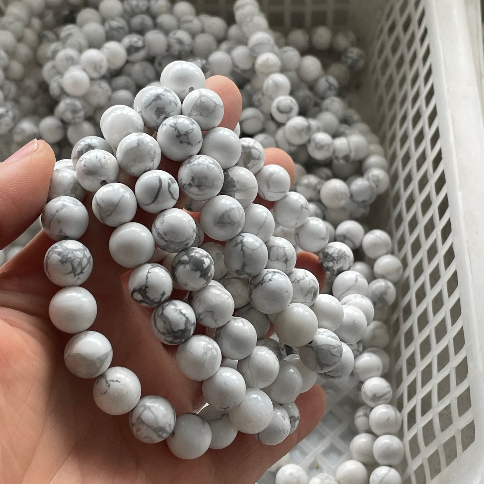 10pcs Natural Multicolor Gemstone Crystal Stretch Bracelet Size 10mm